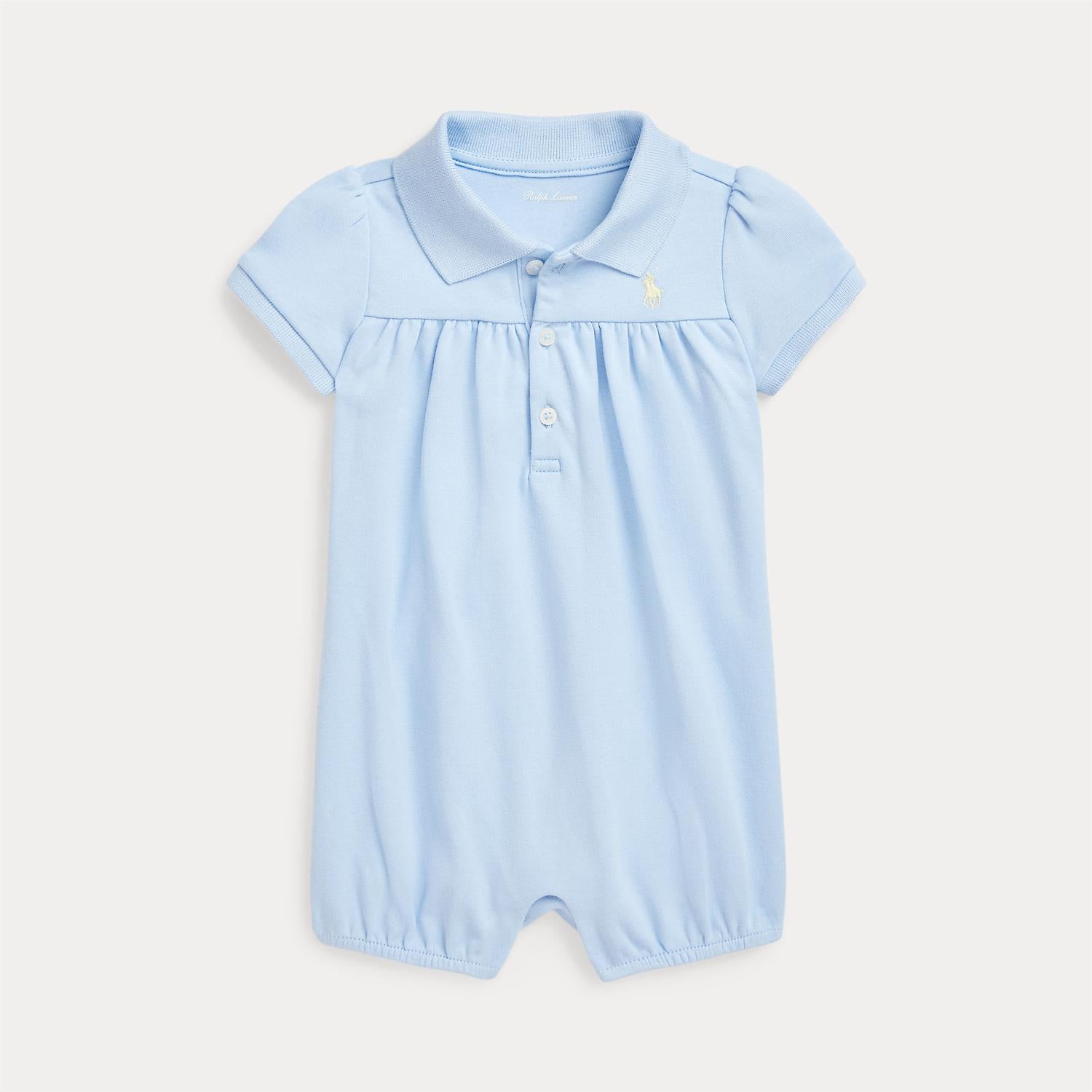 RALPH LAUREN Baby 0-24mnd. Romper Lyseblå - Farmor Ingvarda
