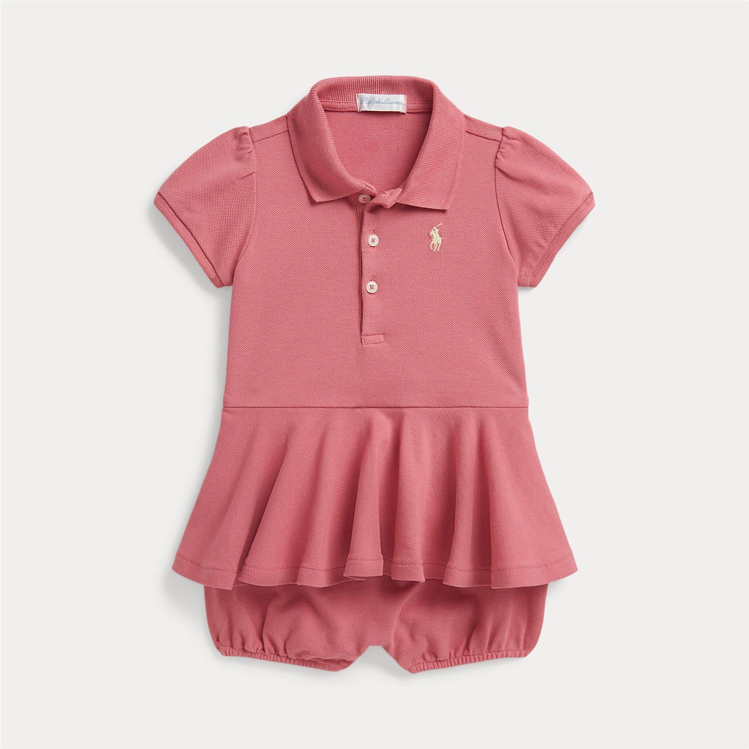 RALPH LAUREN Baby 0-24mnd. Romper Terracotta - Farmor Ingvarda
