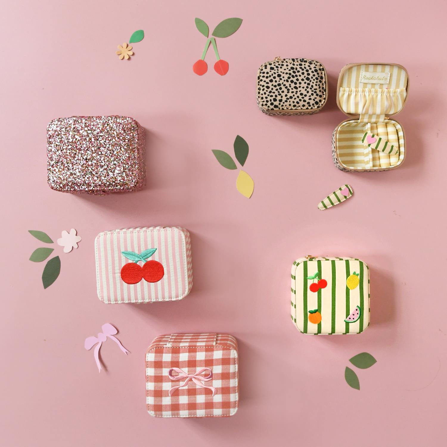 ROCKAHULA Kids Gingham Bow Jewellery Box - Farmor Ingvarda