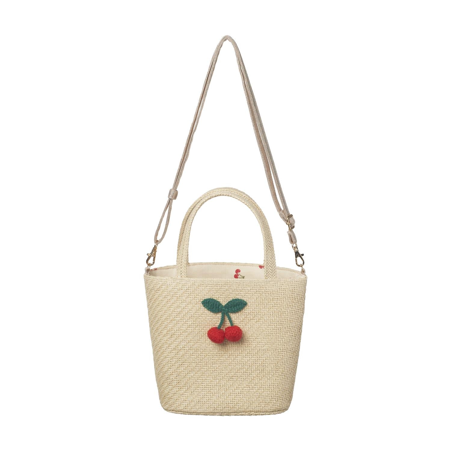 ROCKAHULA Kids Crochet Cherry Basket Bag - Farmor Ingvarda