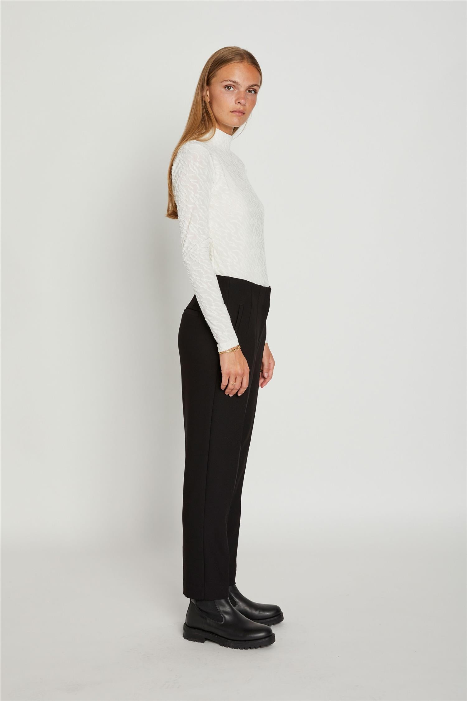 RUE de FEMME Olana Regular Pants Black Sort - Farmor Ingvarda