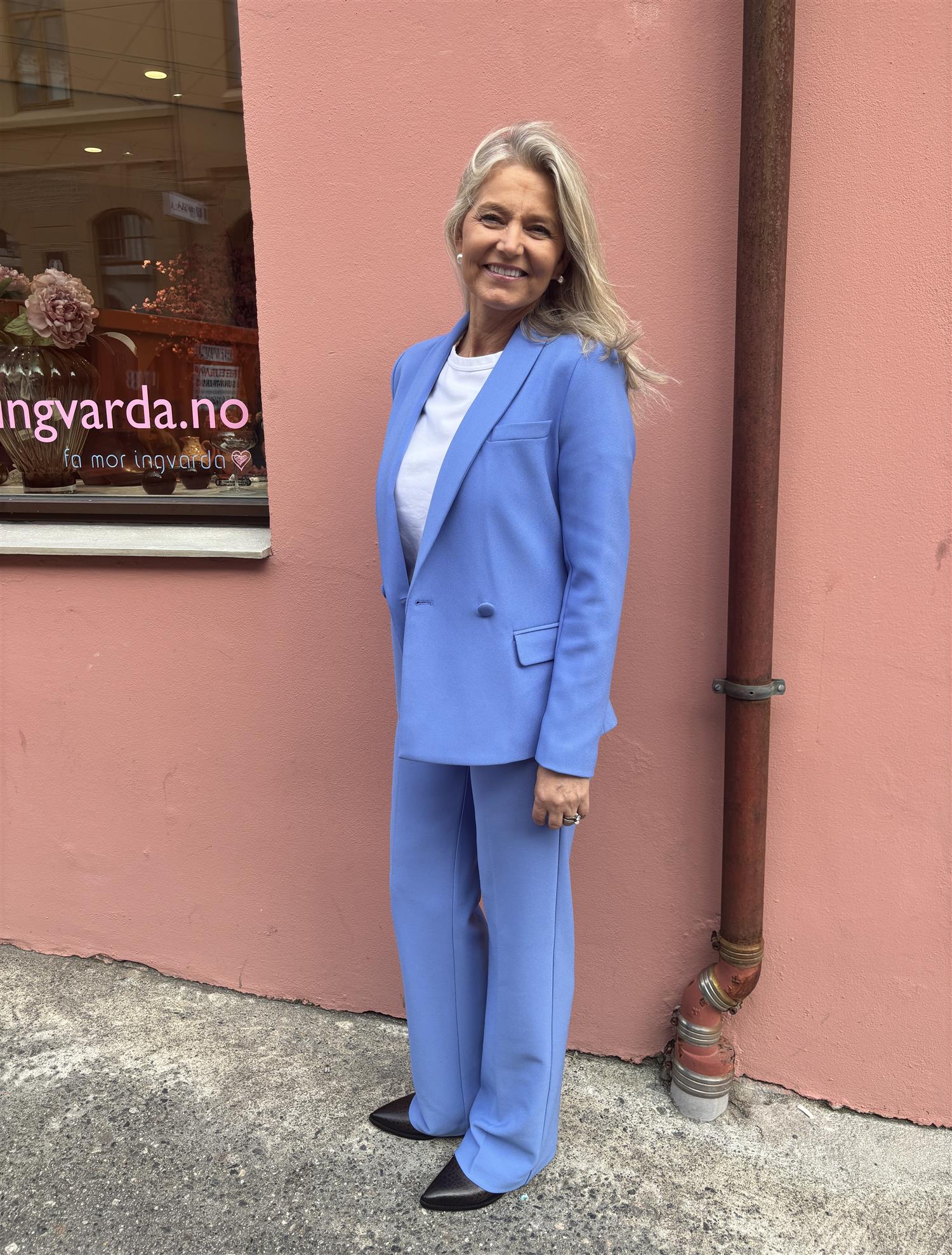 RUE de FEMME Olana Wide Pants Sky Blue - Farmor Ingvarda