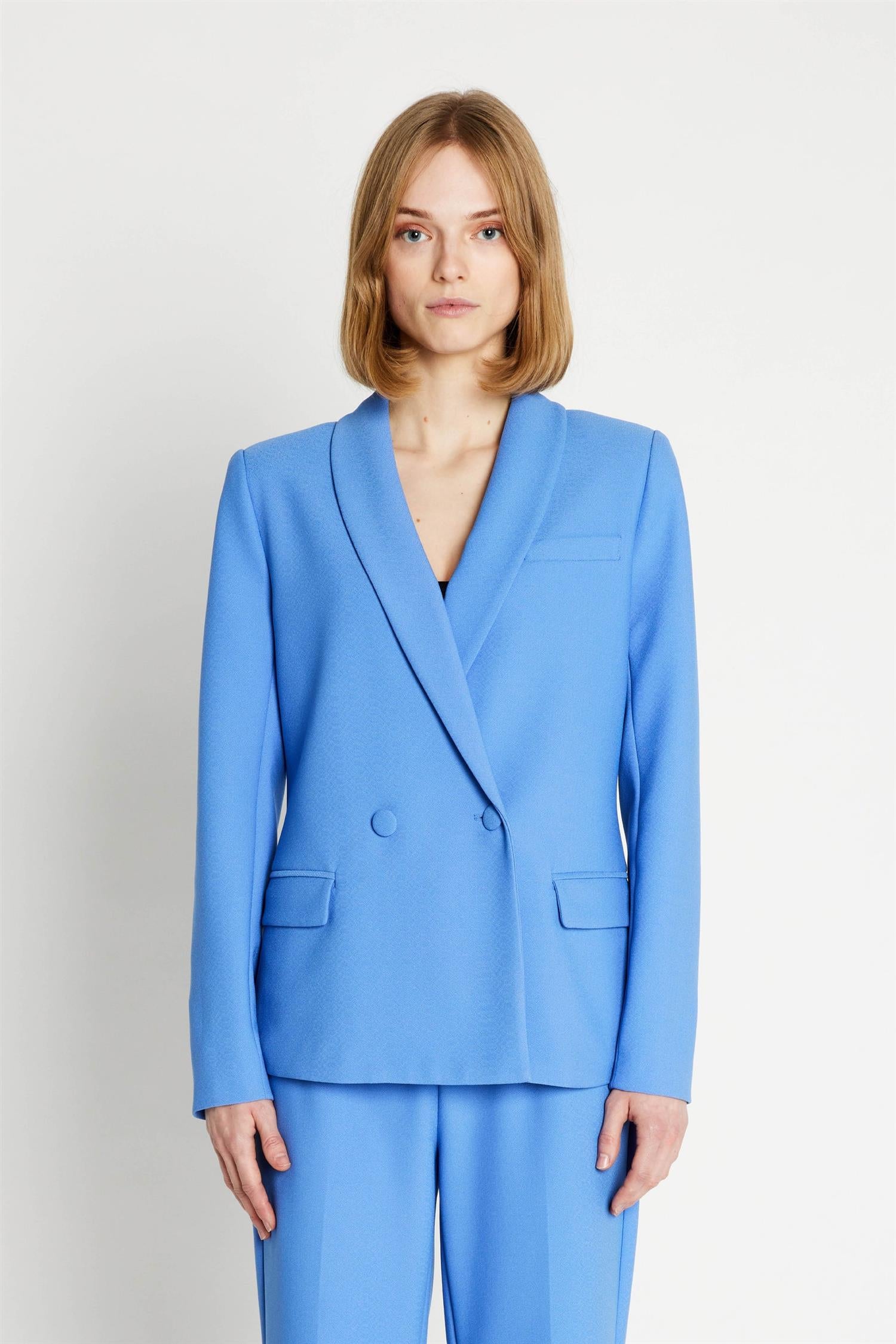 RUE de FEMME Eloiseppa Blazer Sky Blue - Farmor Ingvarda