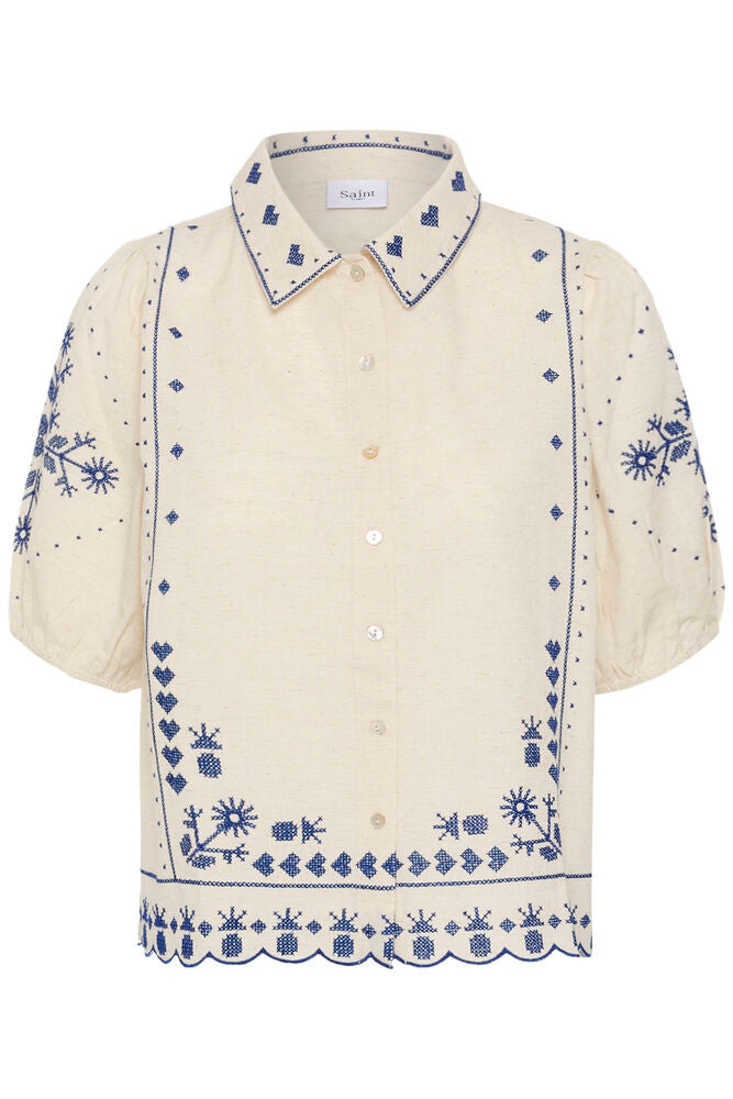 SAINT TROPEZ Romelle Shirt - Farmor Ingvarda