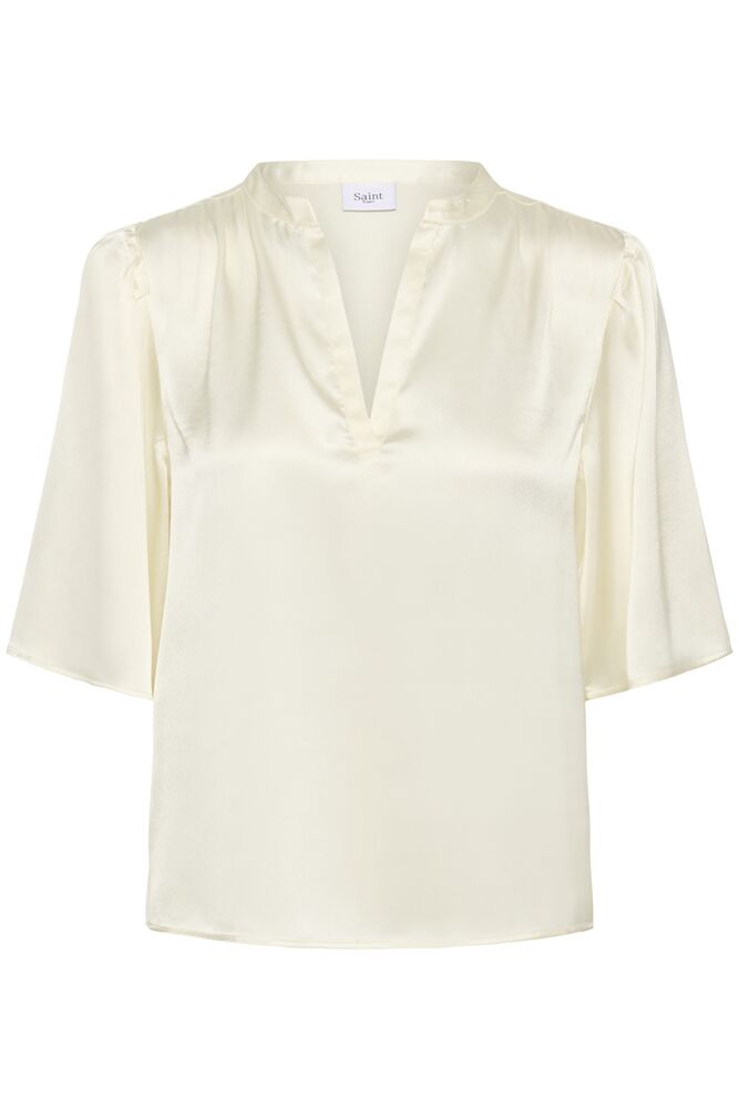 SAINT TROPEZ Safina Blouse White - Farmor Ingvarda
