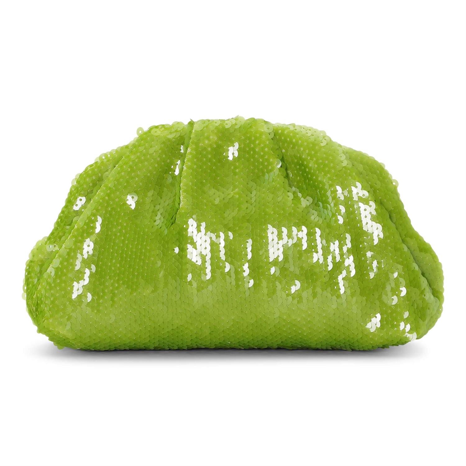SUI AVA Sequin Clutch Bag Green - Farmor Ingvarda