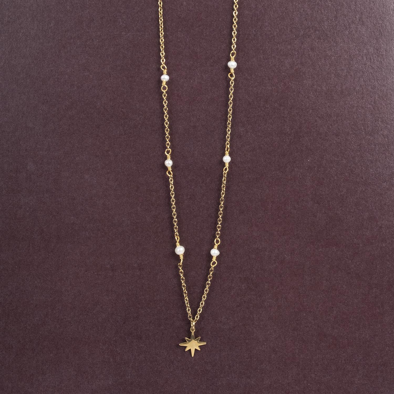 TONE DAMLI by A & C Stardust, kort kjede Gull - Farmor Ingvarda