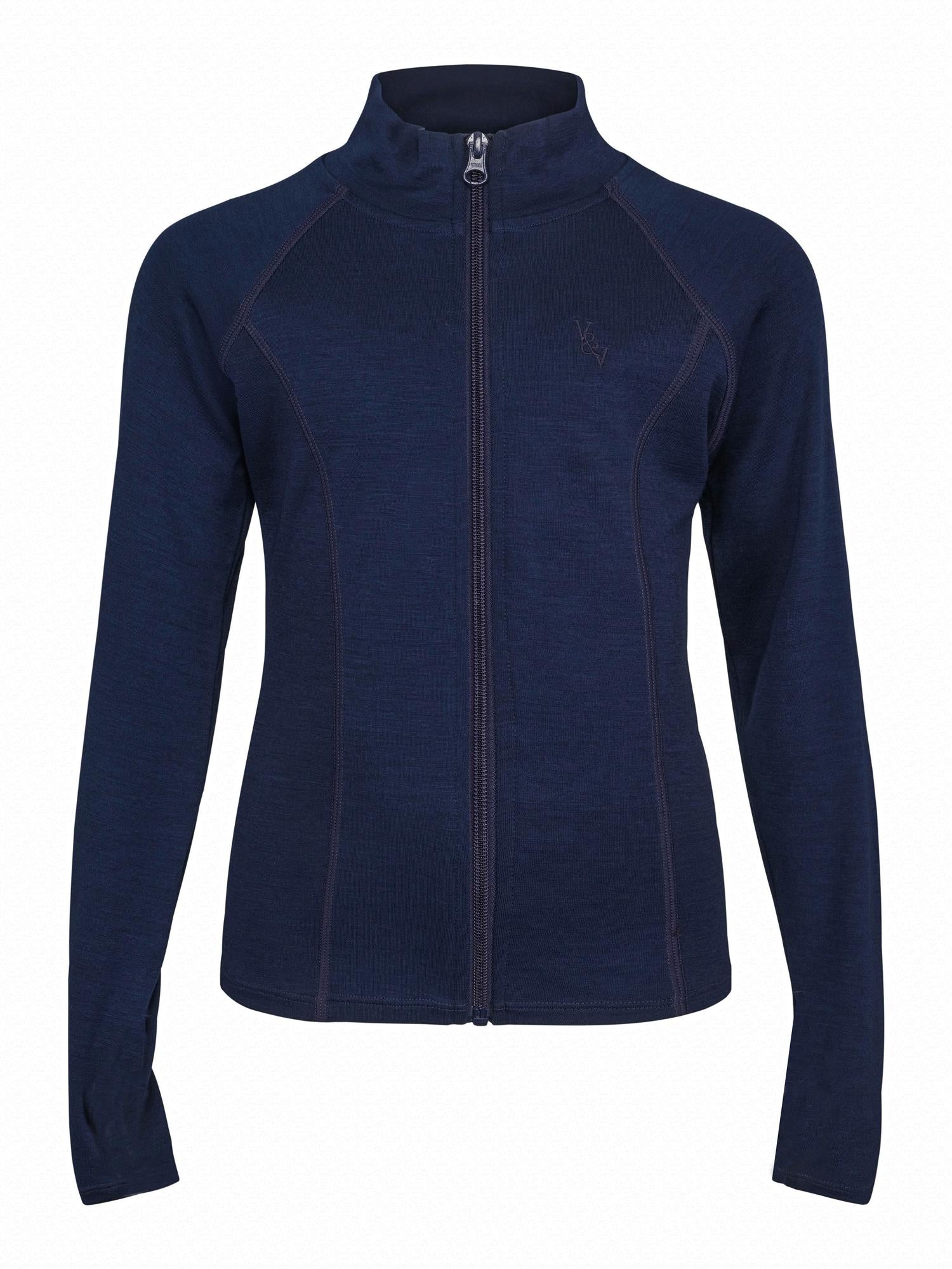 VILJE OG VE Aurora Jakke,Ull bambus Midnight Navy - Farmor Ingvarda