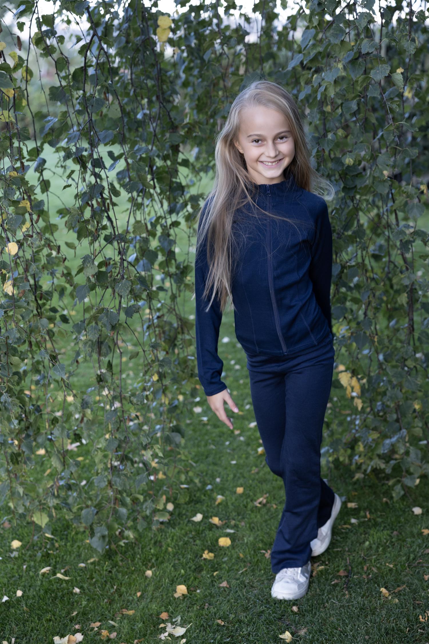 VILJE OG VE Aurora Jakke,Ull bambus Midnight Navy - Farmor Ingvarda