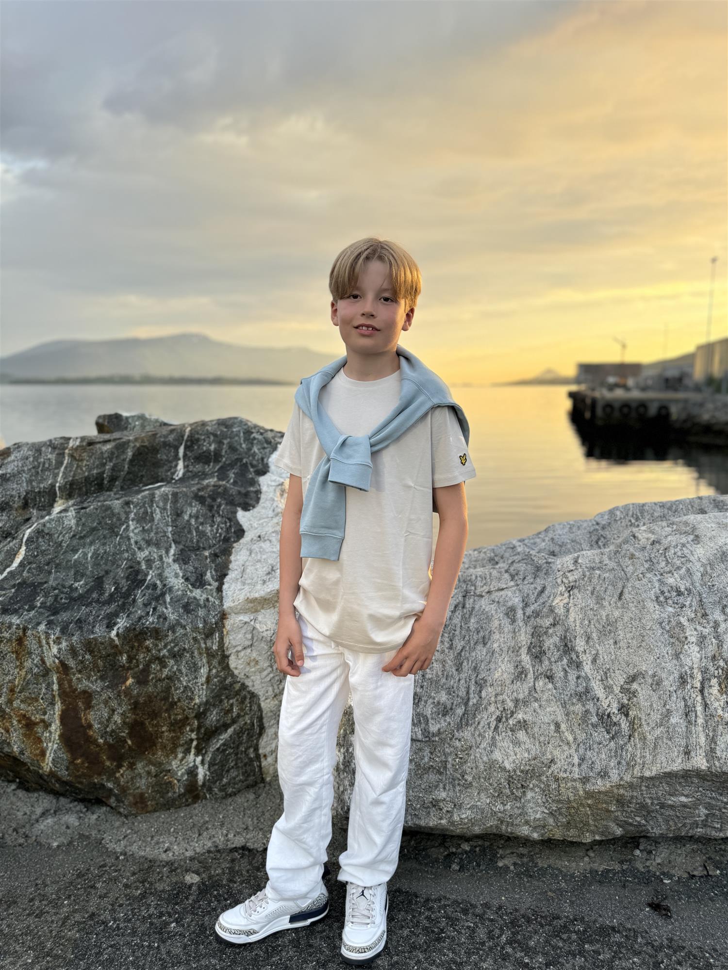 VILJE OG VE Selmer Linen Pant Hvit - Farmor Ingvarda