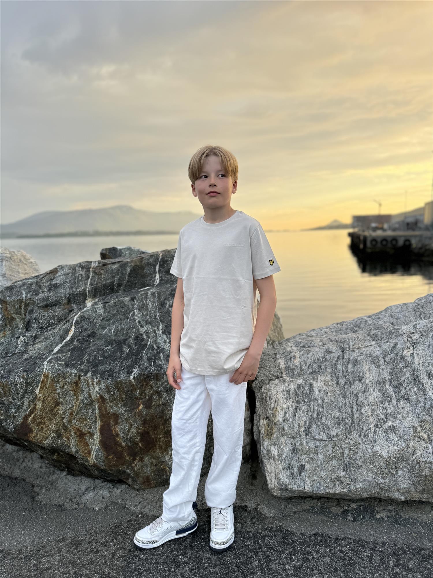 VILJE OG VE Selmer Linen Pant Hvit - Farmor Ingvarda