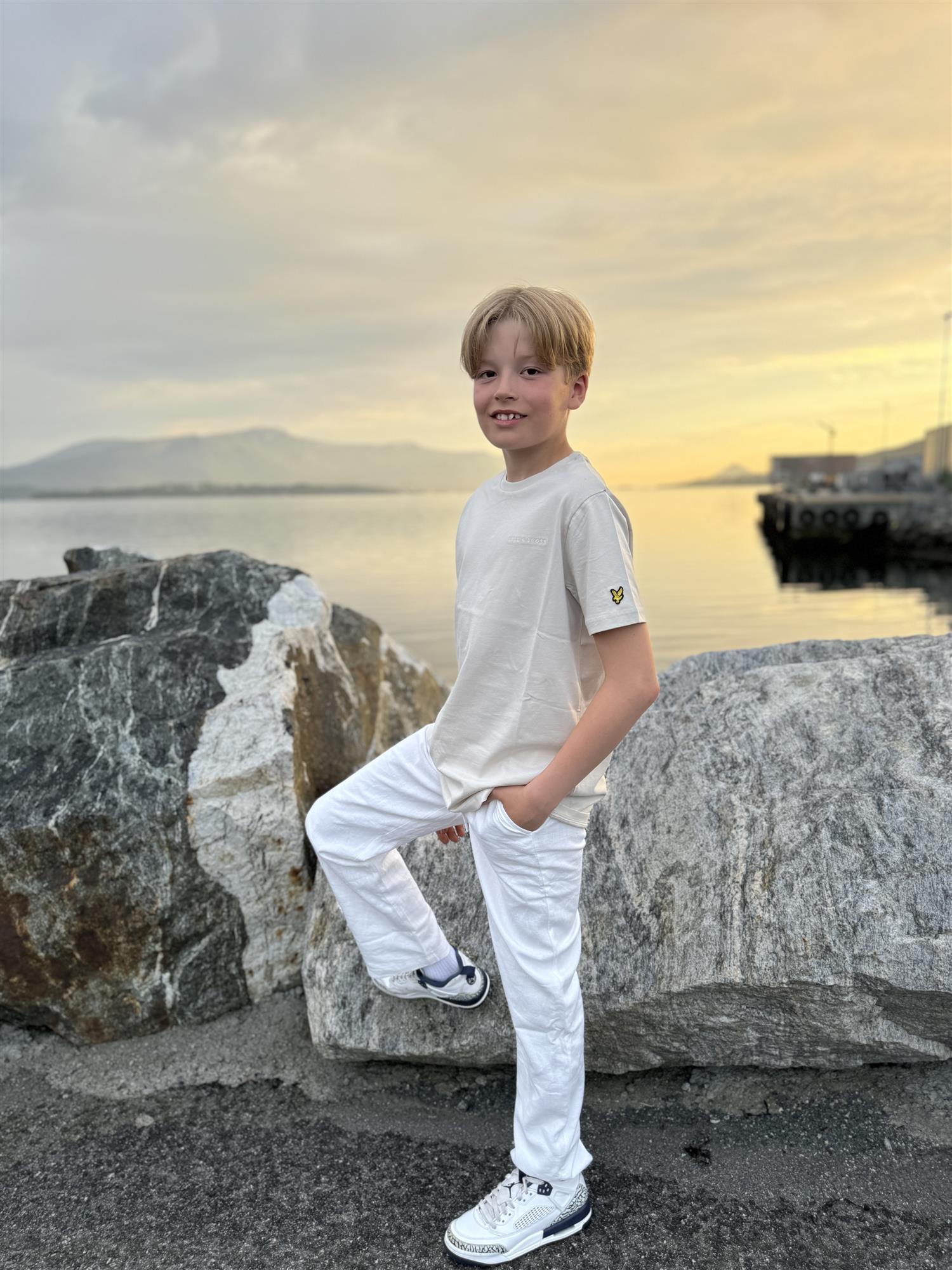 VILJE OG VE Selmer Linen Pant Hvit - Farmor Ingvarda