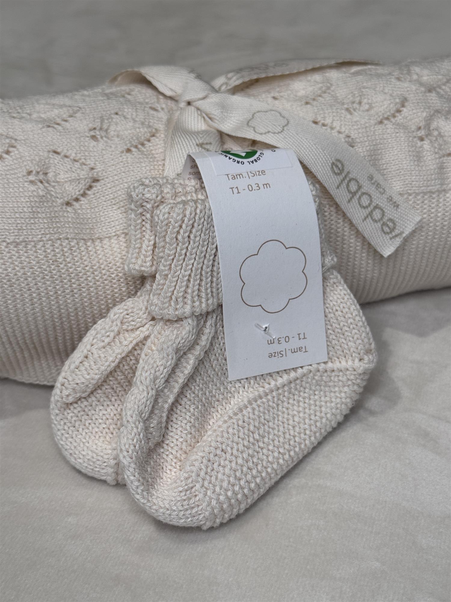 WEDOBLE Babysokker Beige - Farmor Ingvarda