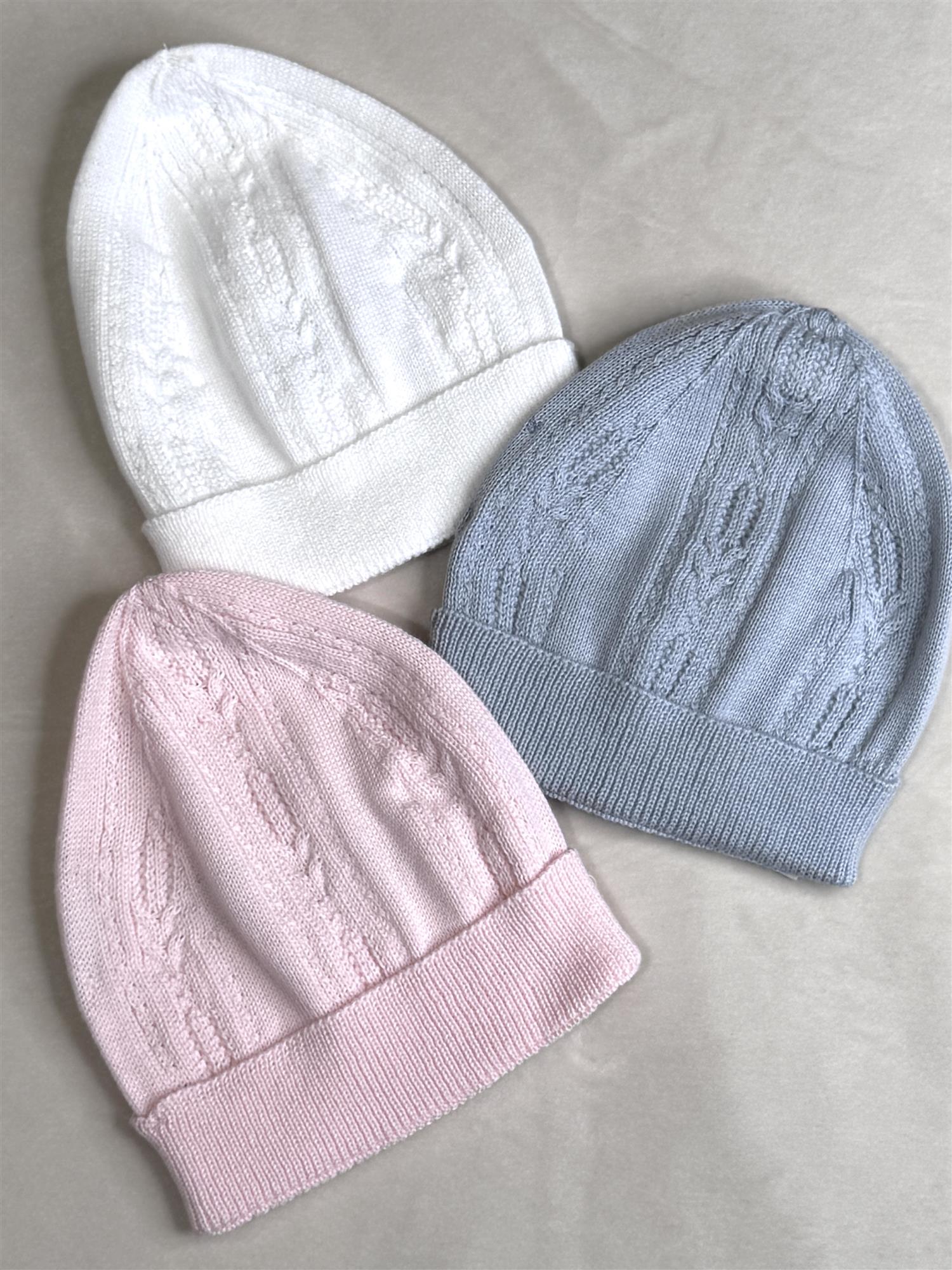 WEDOBLE Strikket babylue Lys Rosa - Farmor Ingvarda