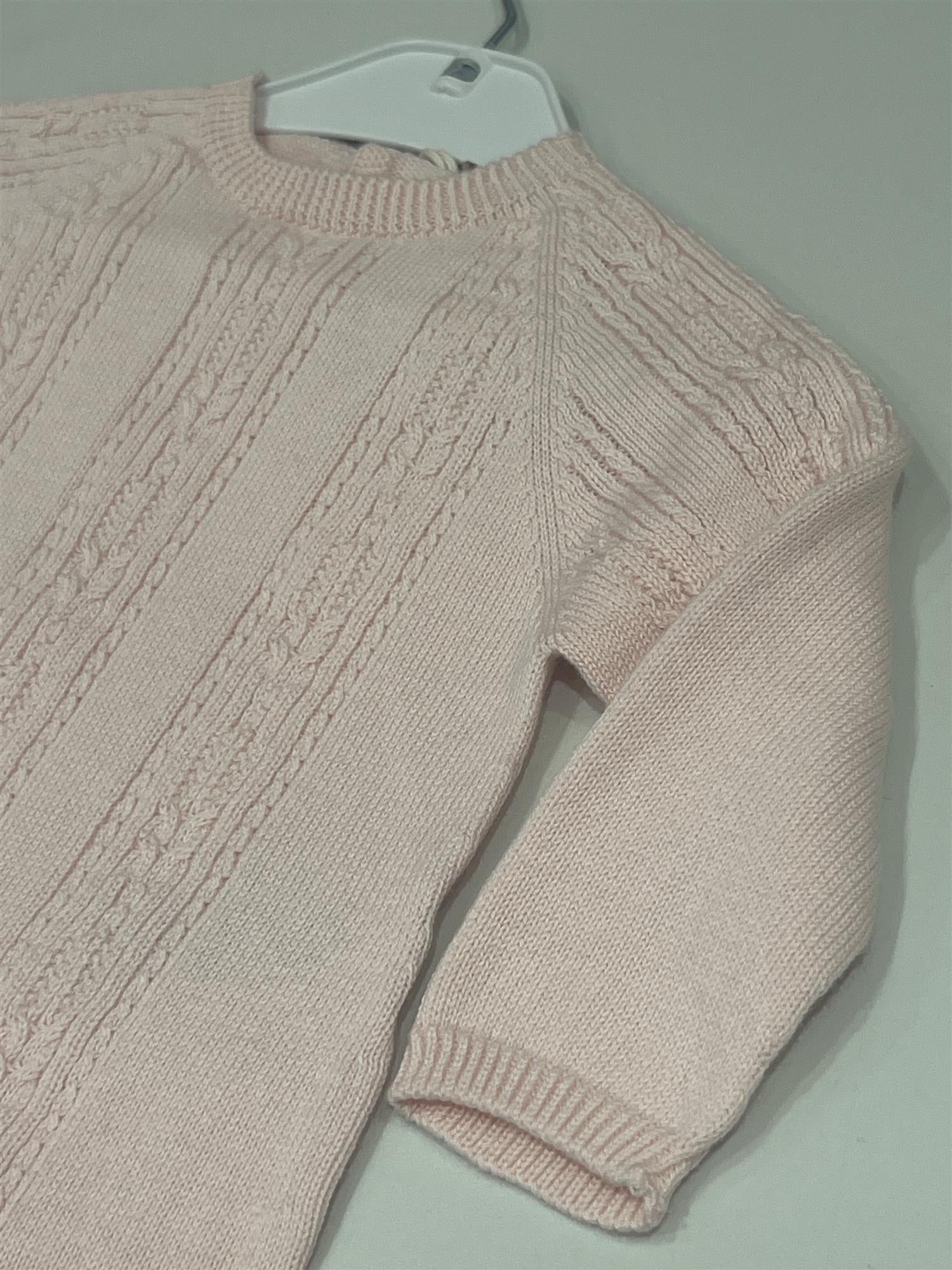 WEDOBLE Strikket Babydress Lys Rosa - Farmor Ingvarda