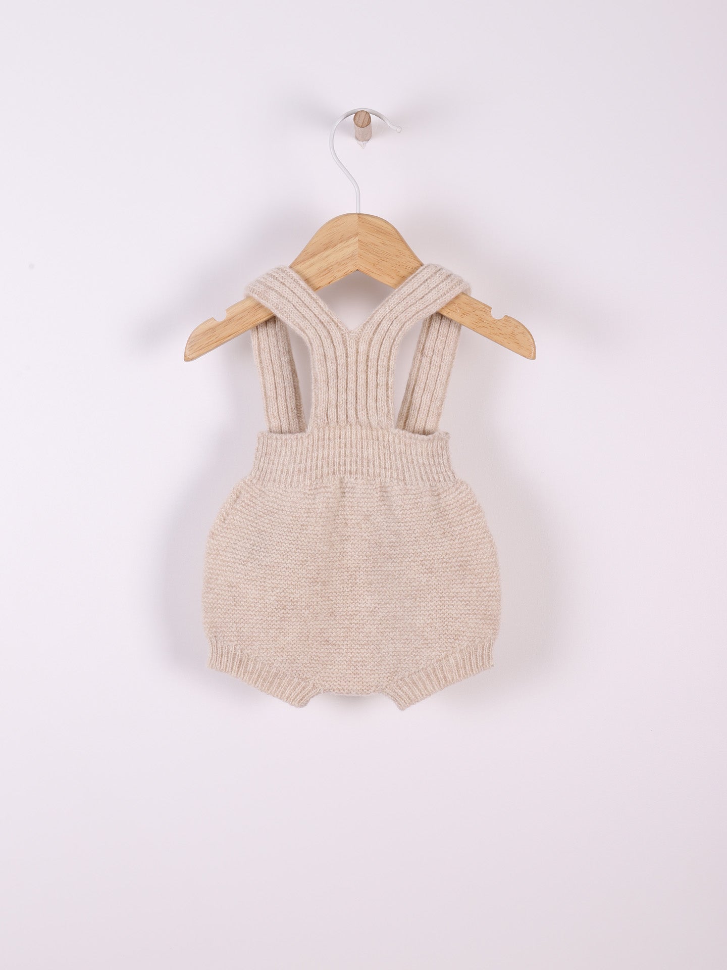 WEDOBLE Strikket Seleshorts,Ull Beige Melert - Farmor Ingvarda