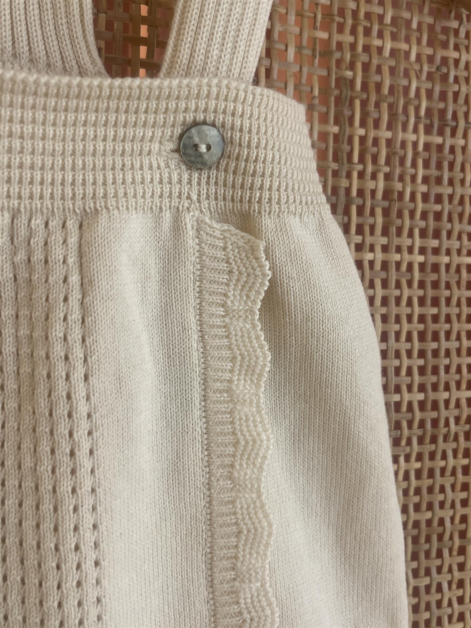 WEDOBLE Strikket Seleshorts Beige - Farmor Ingvarda