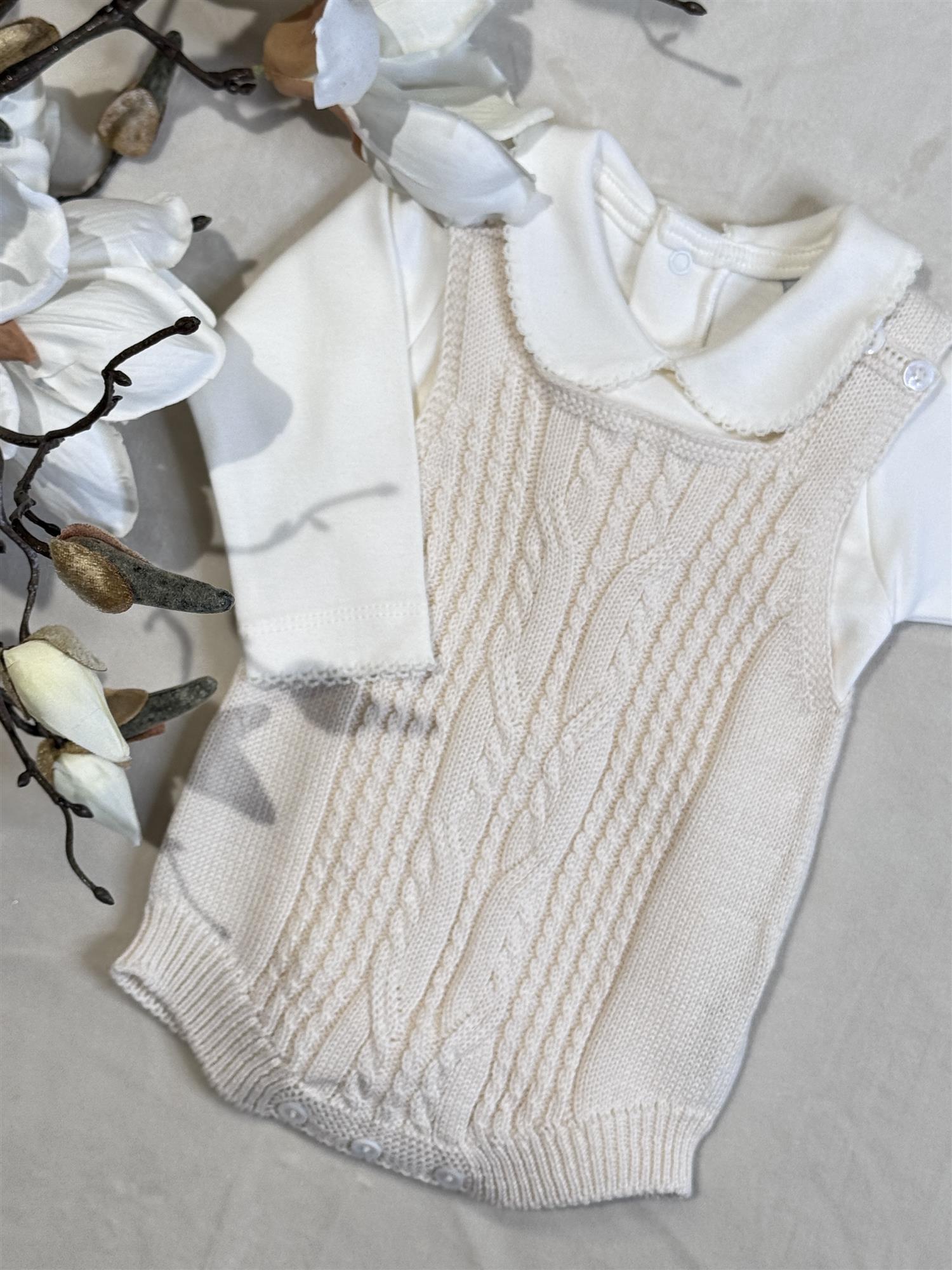 WEDOBLE Strikket Seleshorts Beige - Farmor Ingvarda