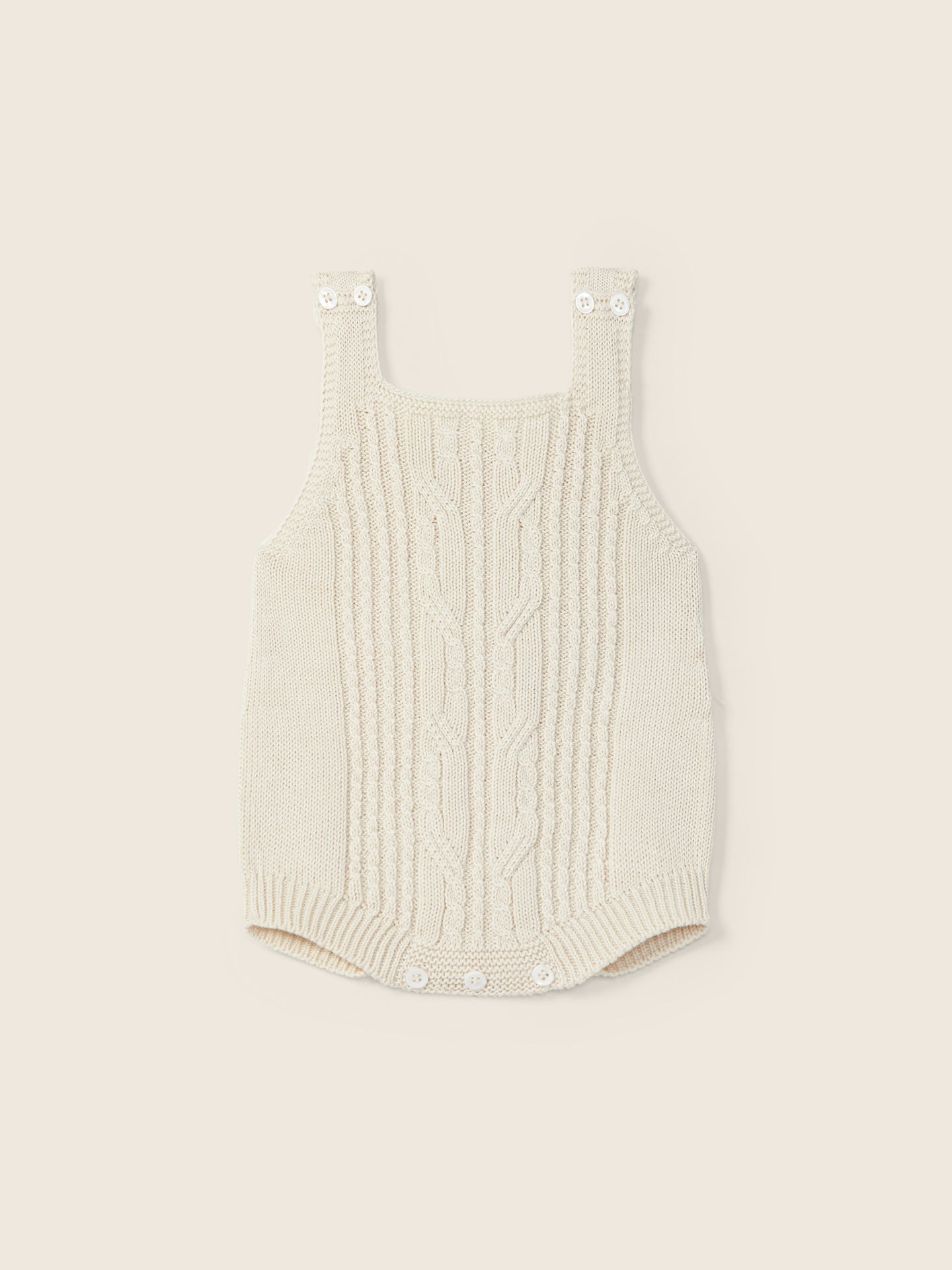 WEDOBLE Strikket Seleshorts Beige - Farmor Ingvarda