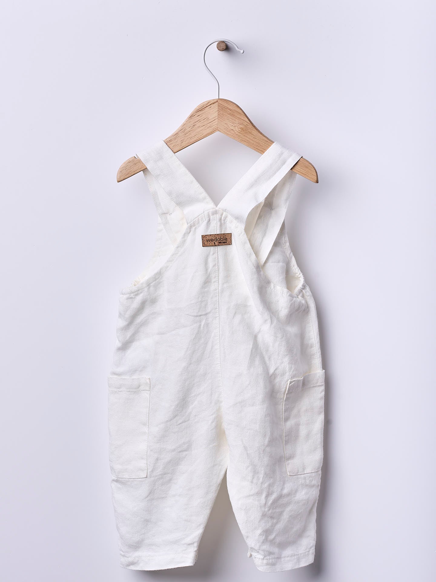 WEDOBLE Lin Selebukse Hvit - Farmor Ingvarda
