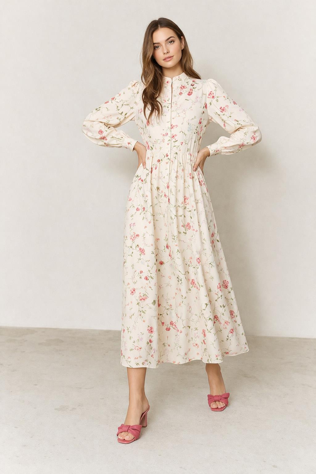 YAS Yasasina long dress - Farmor Ingvarda