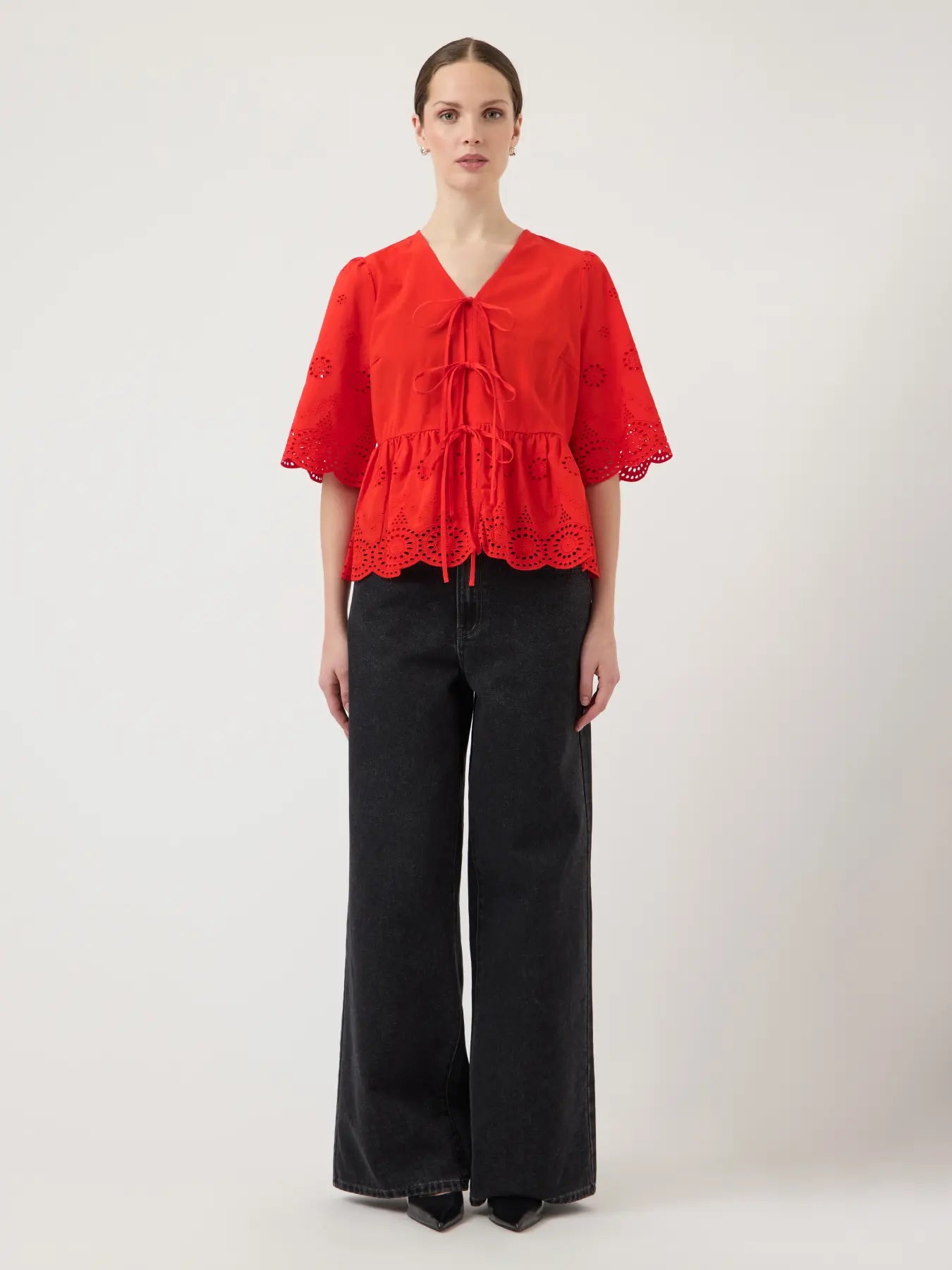 YAS Yascornelia 2/4 Tie Top - Farmor Ingvarda