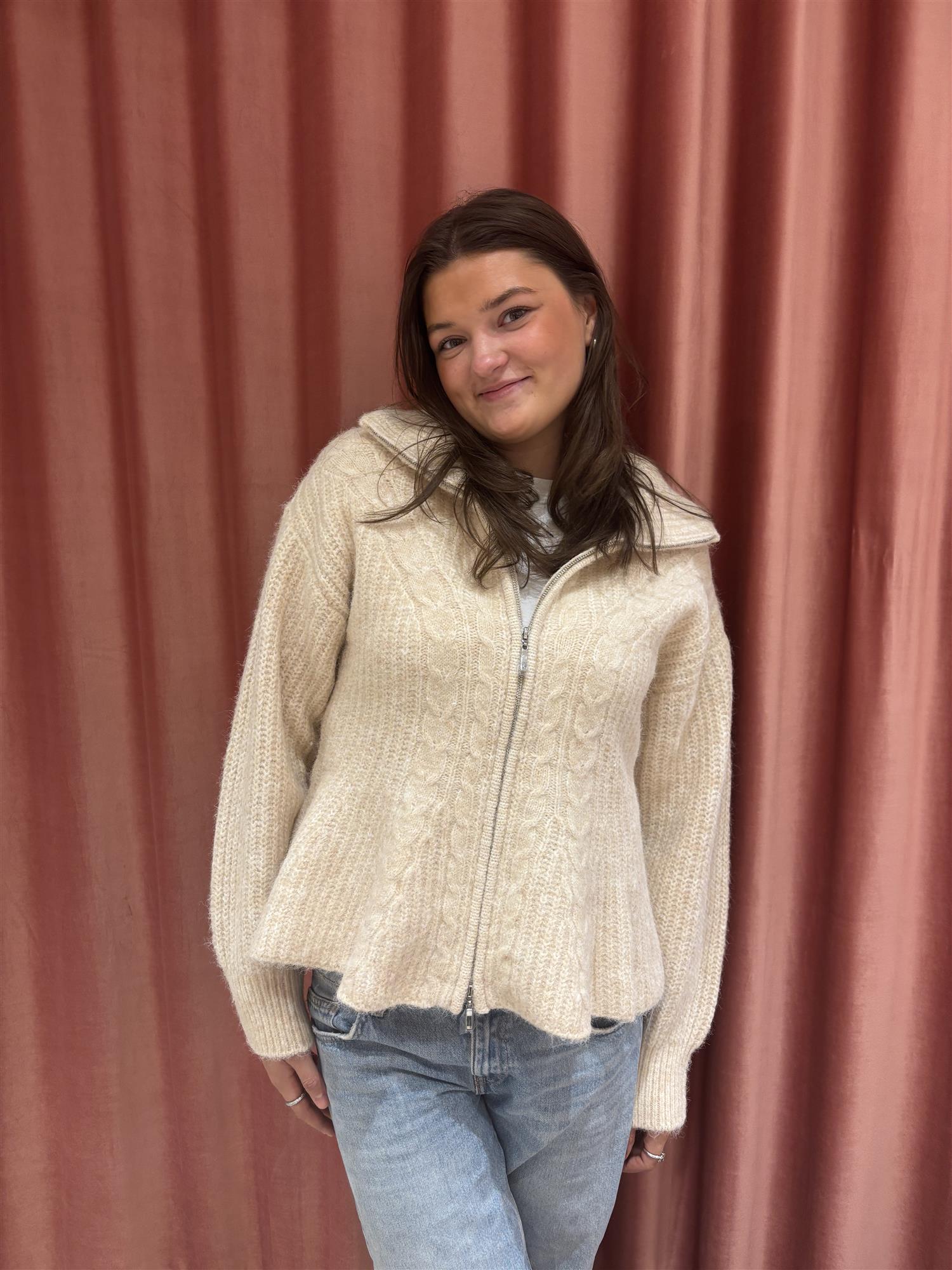 YAS Yaszira Knit Cardigan Birch - Farmor Ingvarda