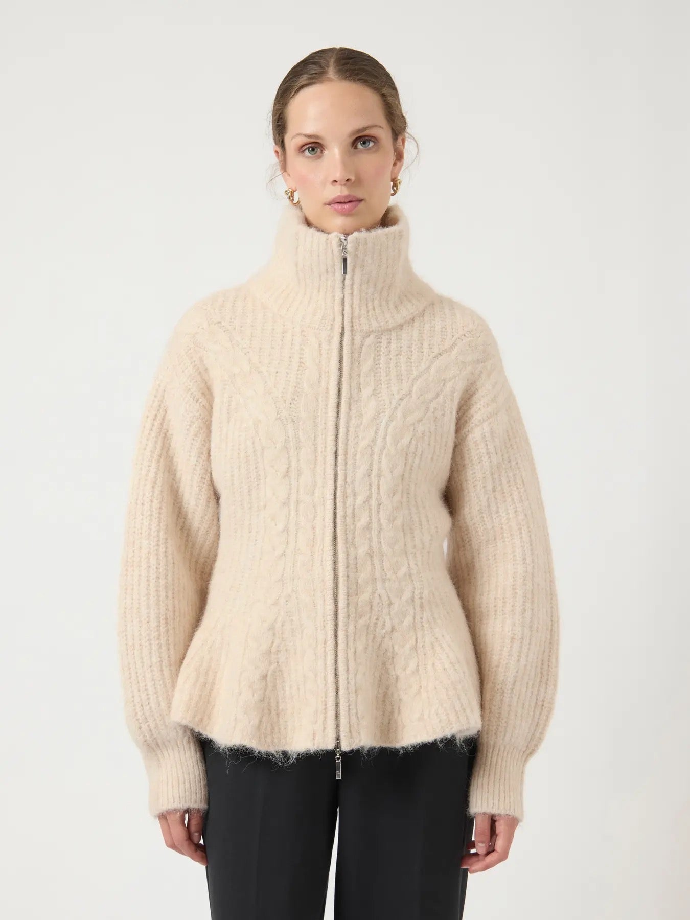 YAS Yaszira Knit Cardigan Birch - Farmor Ingvarda