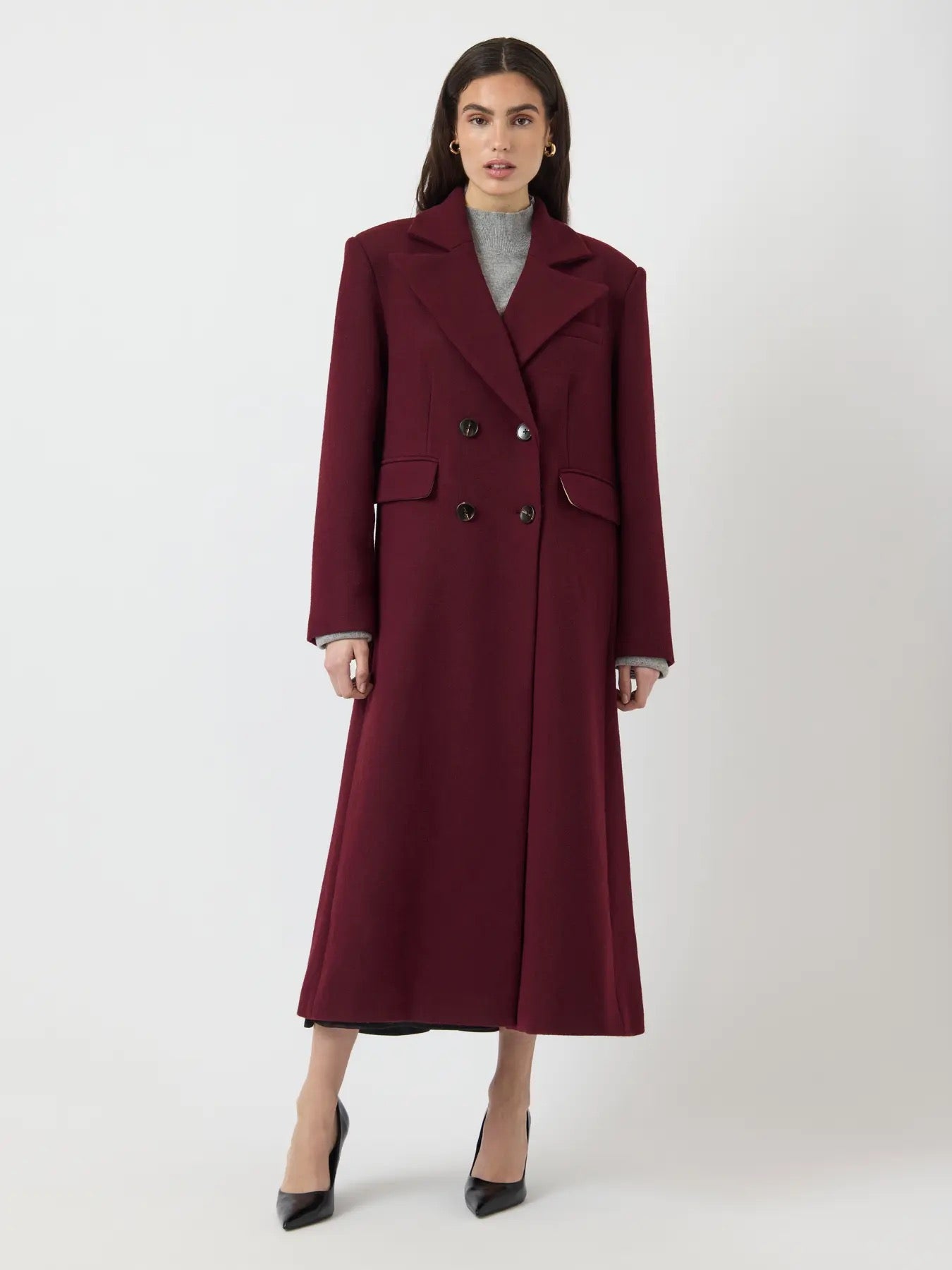 YAS Yasroyal Wool Blend Long Coat - Farmor Ingvarda