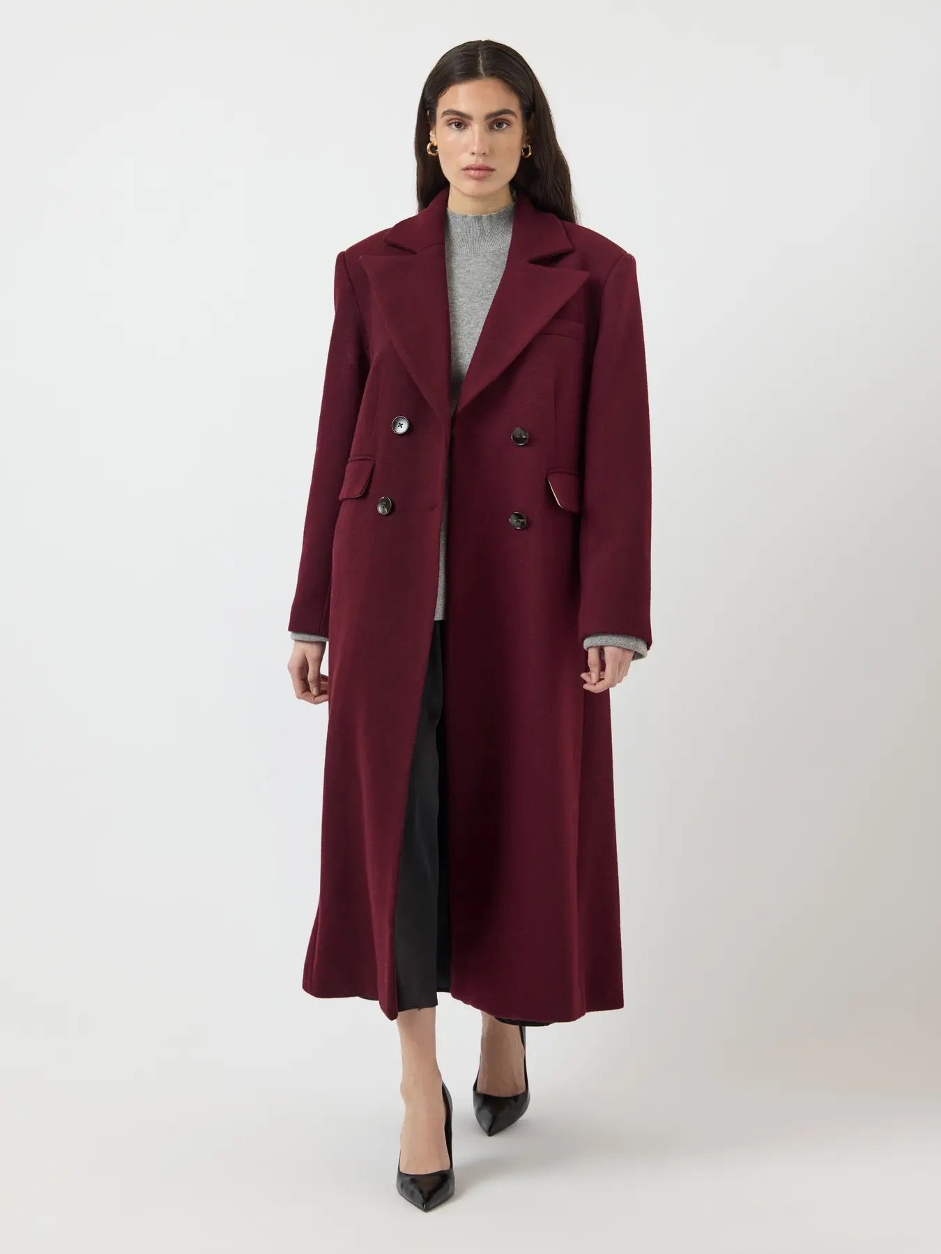 YAS Yasroyal Wool Blend Long Coat - Farmor Ingvarda