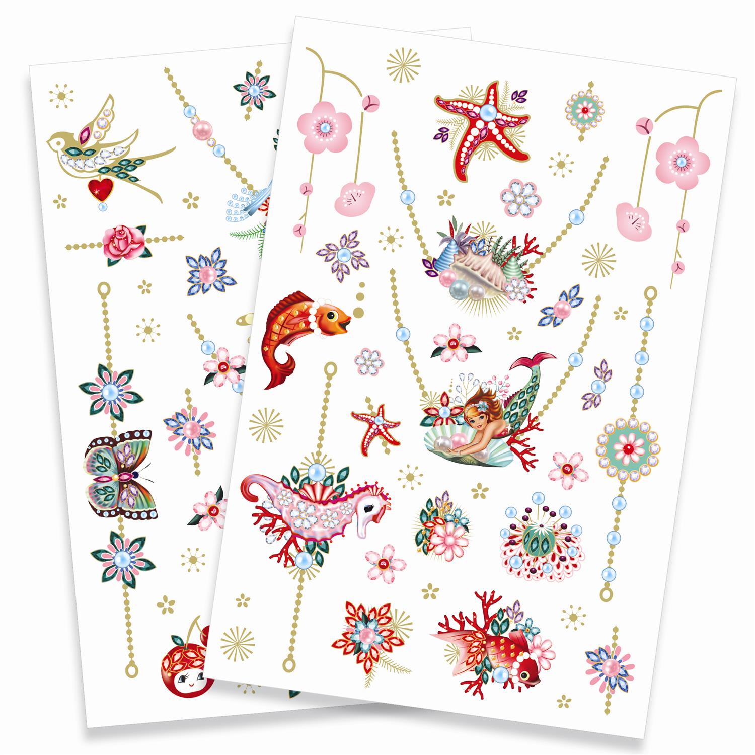 DJECO Tattoos Fionas Jewels Multi