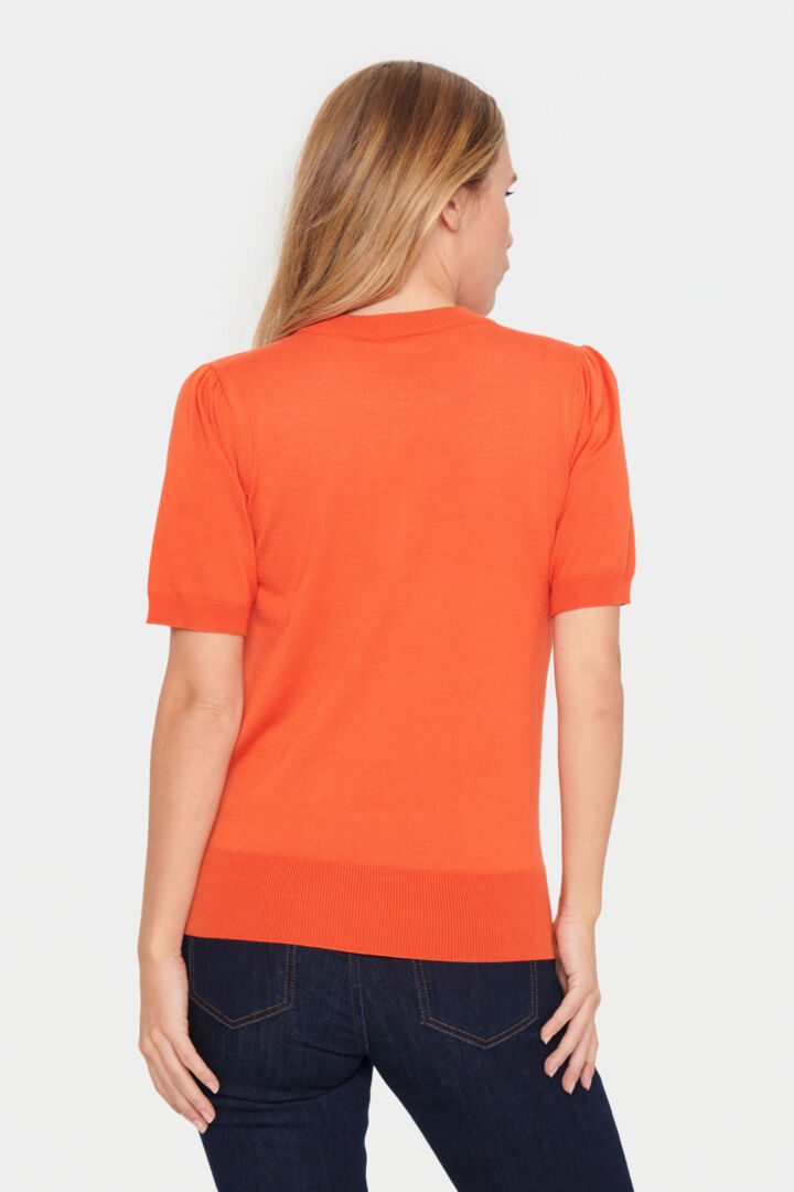 SAINT TROPEZ Mila short sleeve pullover Oransje