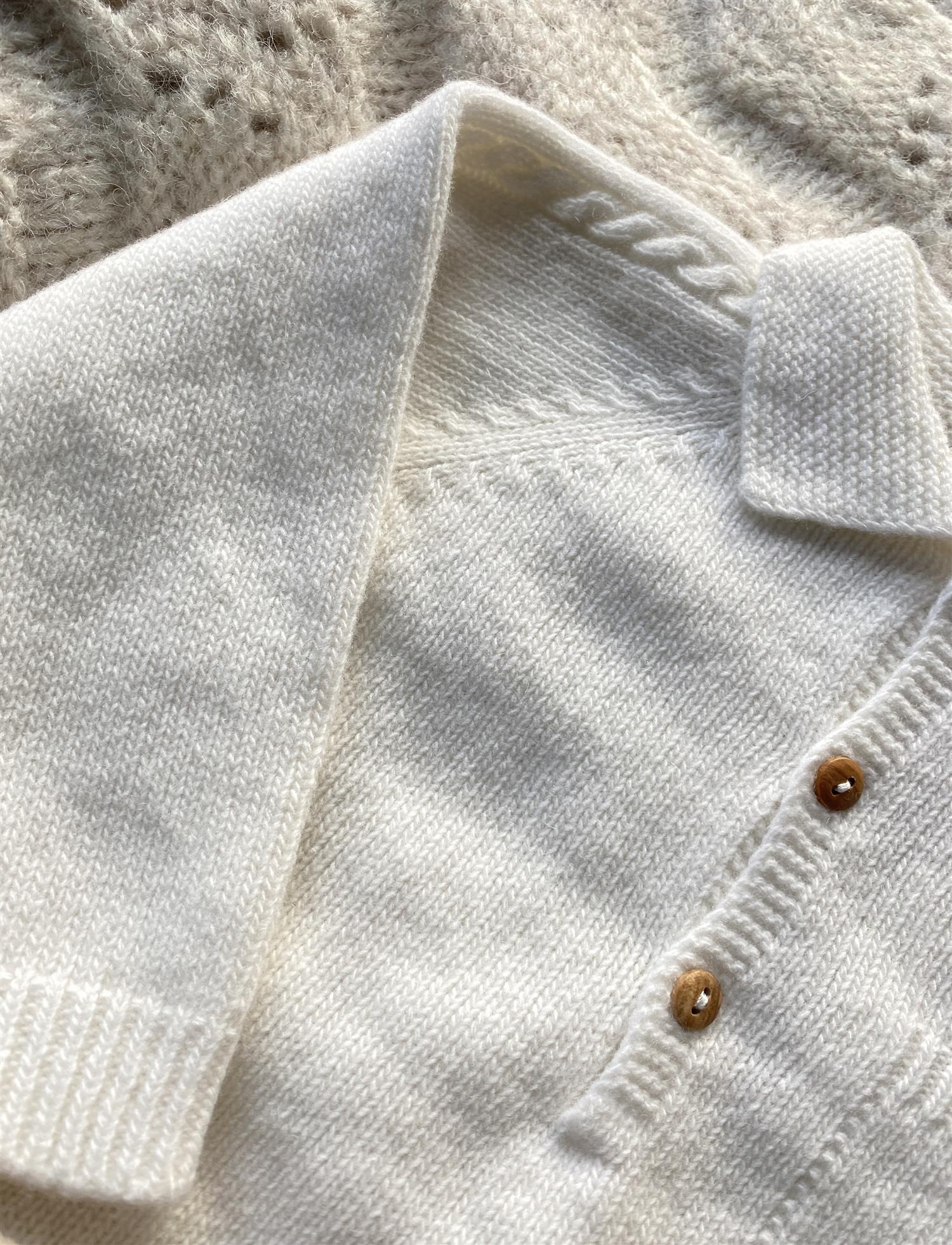 WEDOBLE Polo Sweater,Wool Offwhite