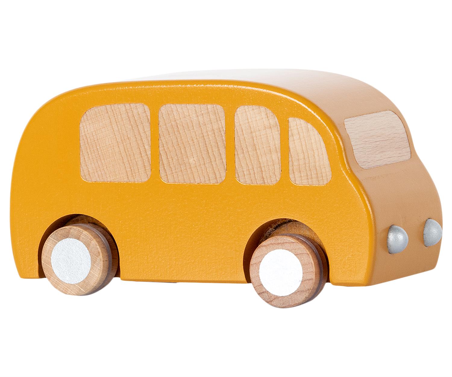 MAILEG Wooden bus - Yellow Gul
