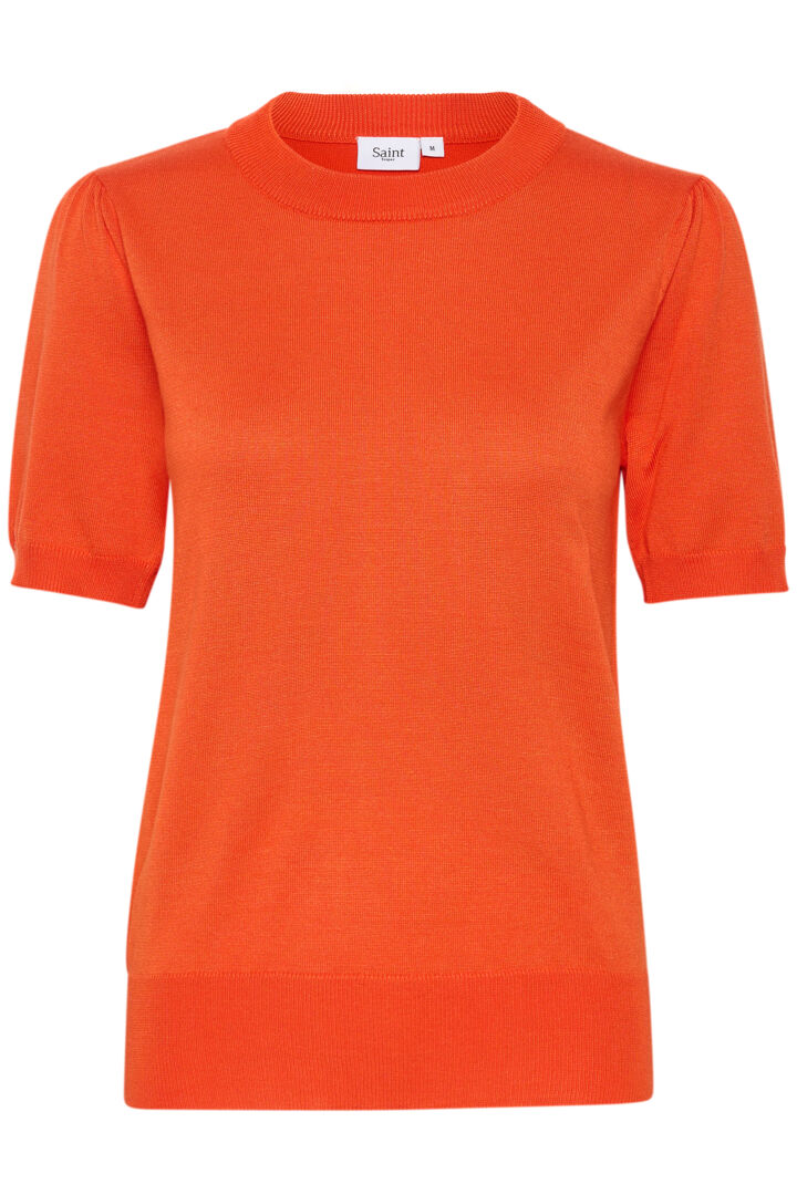 SAINT TROPEZ Mila short sleeve pullover Oransje
