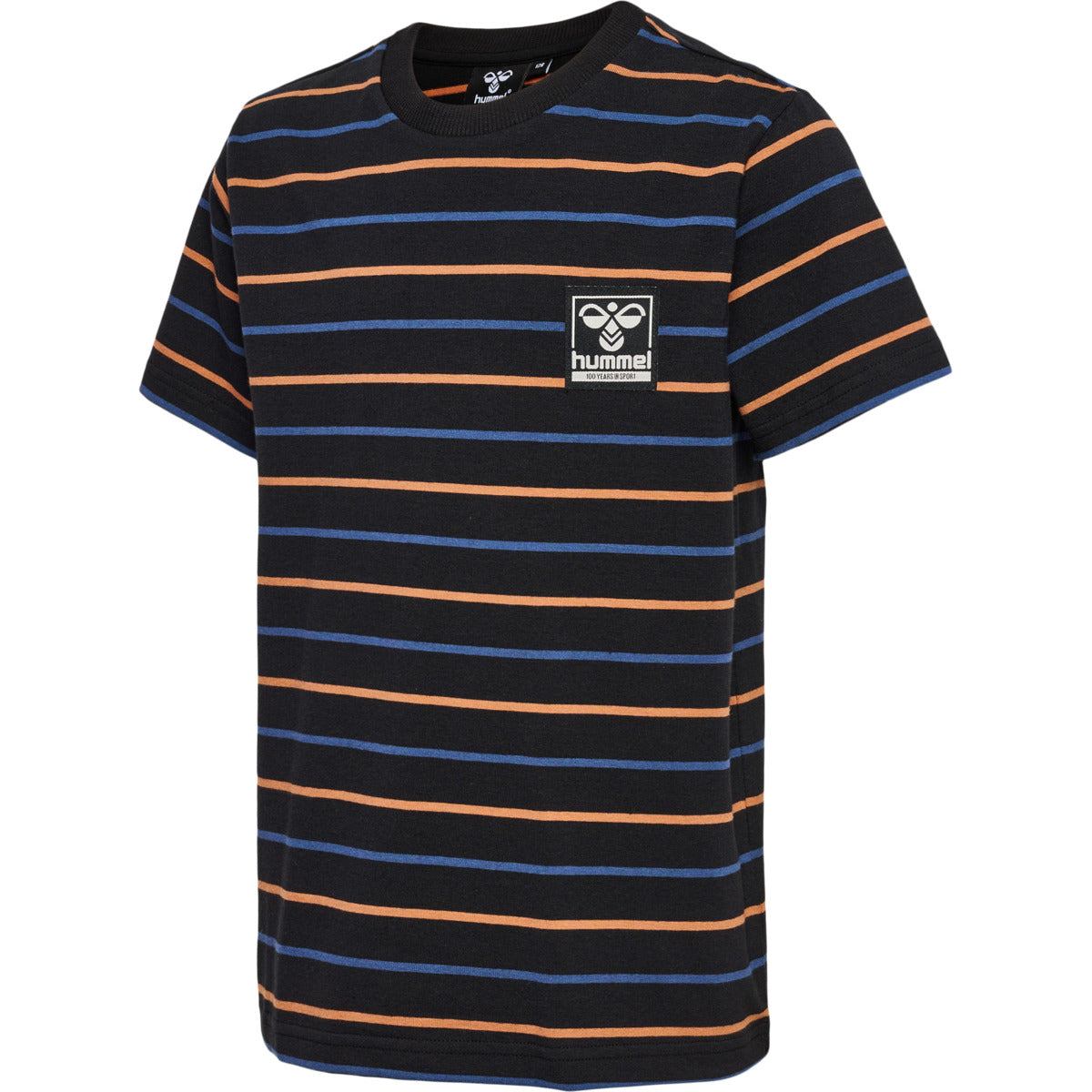 HUMMEL 4-14ÅR Stripe T-Shirt Sort