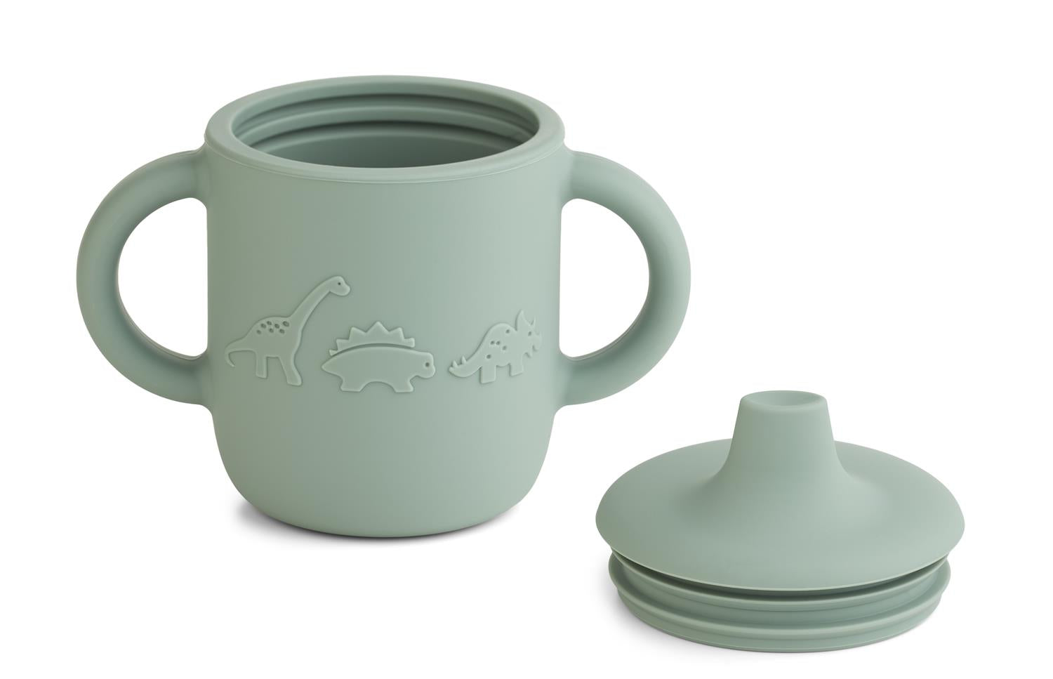LIEWOOD Neil Sippy Cup,Dino Mint