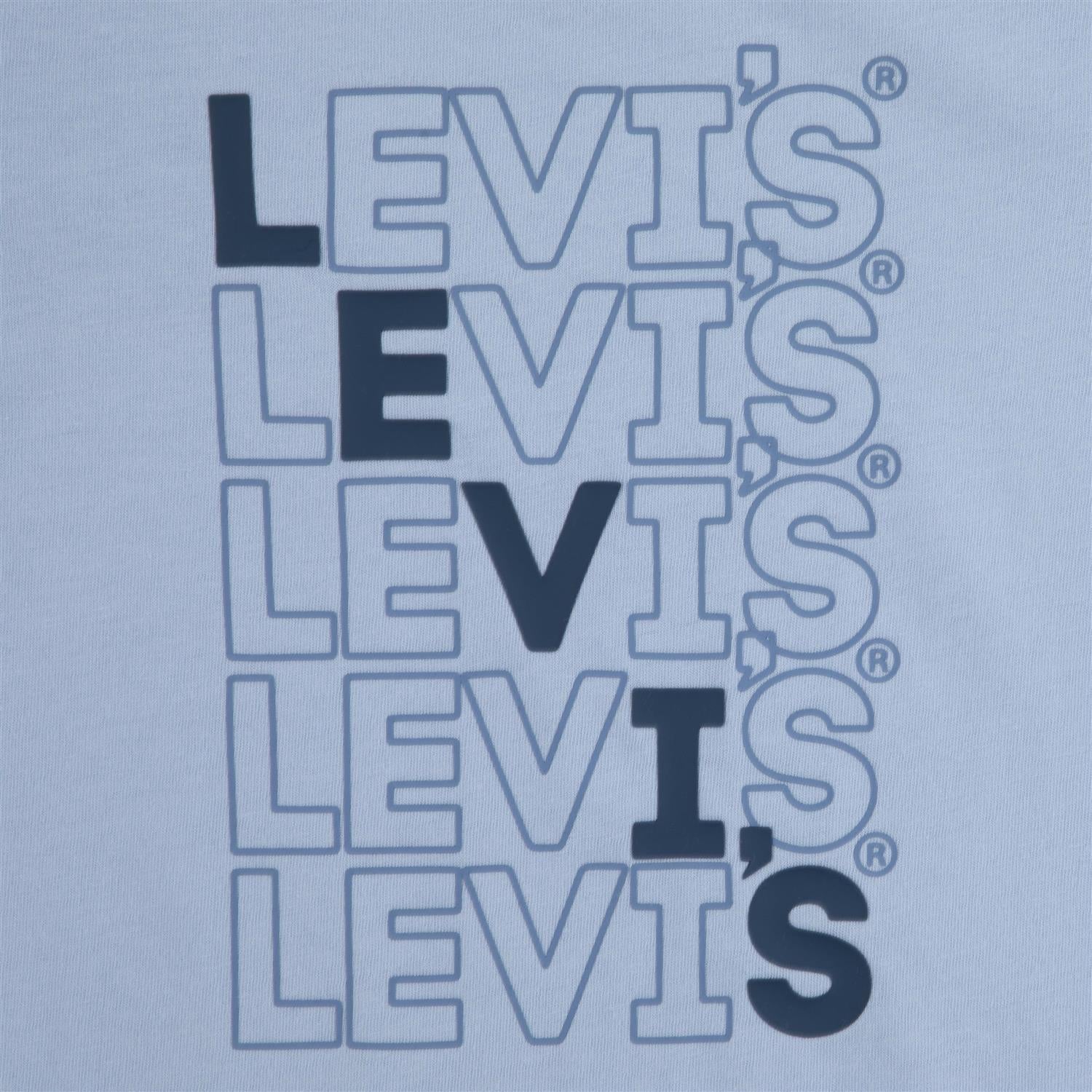 LEVIS T-skjorte Lyseblå