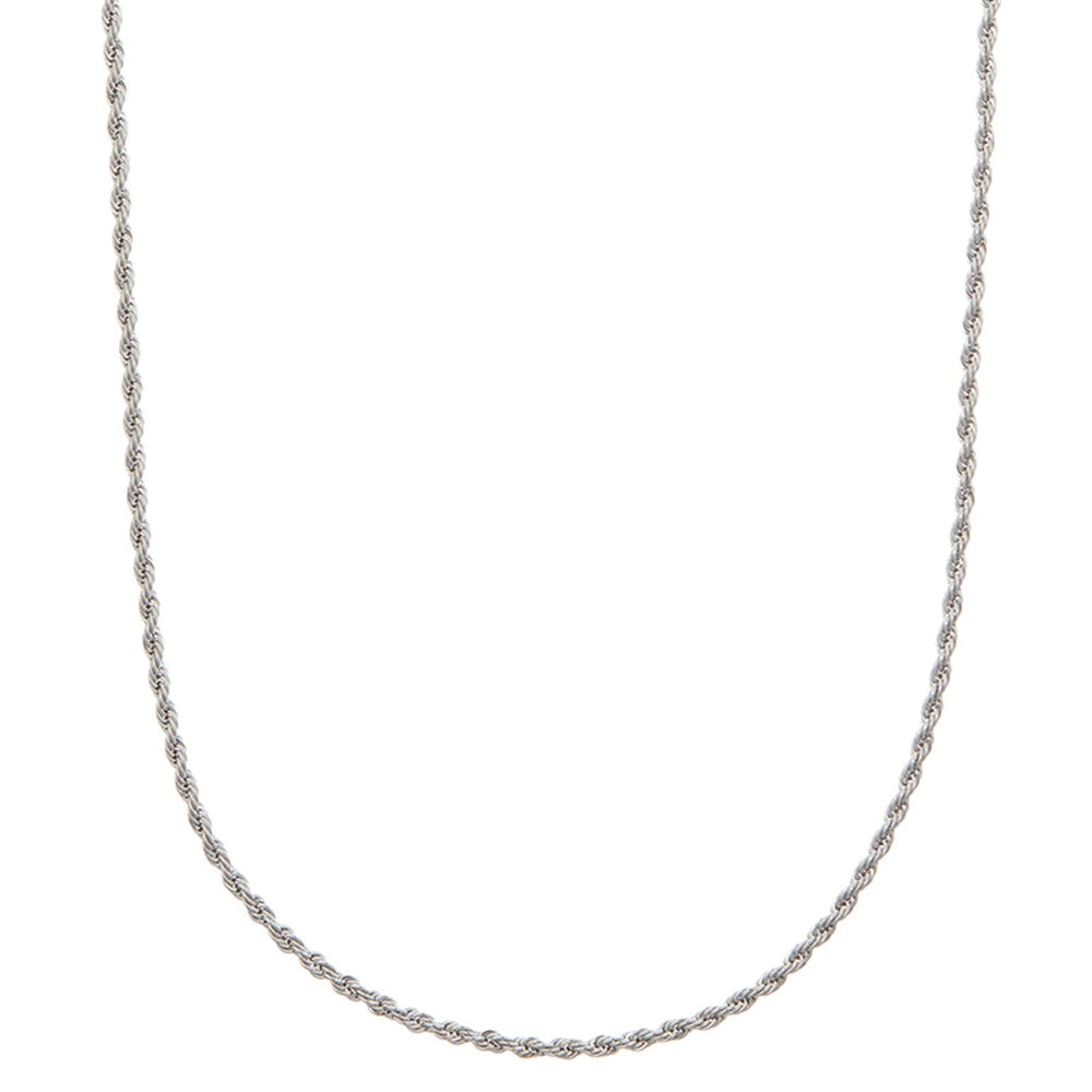 Orelia Rope Chain Necklace Sølv
