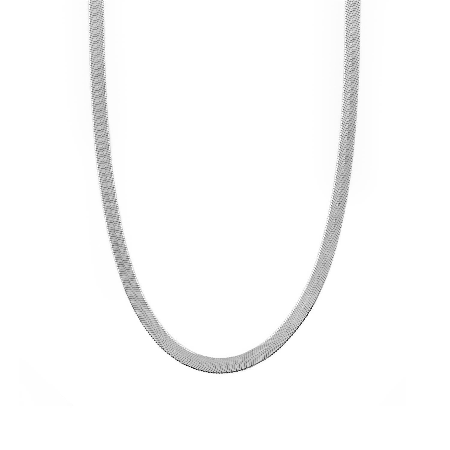Orelia Snake Necklace Sølv