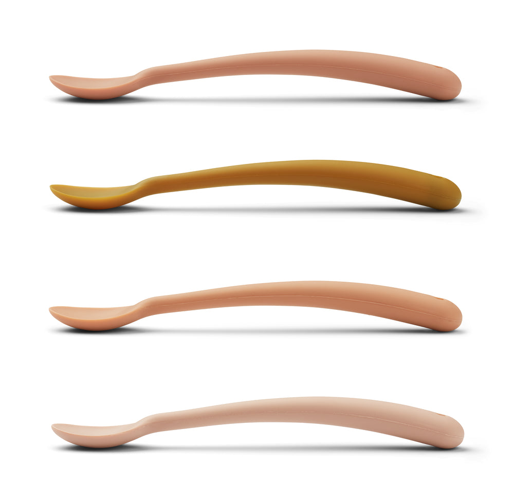 LIEWOOD Siv Feeding Spoon 4pk Rosa Mix