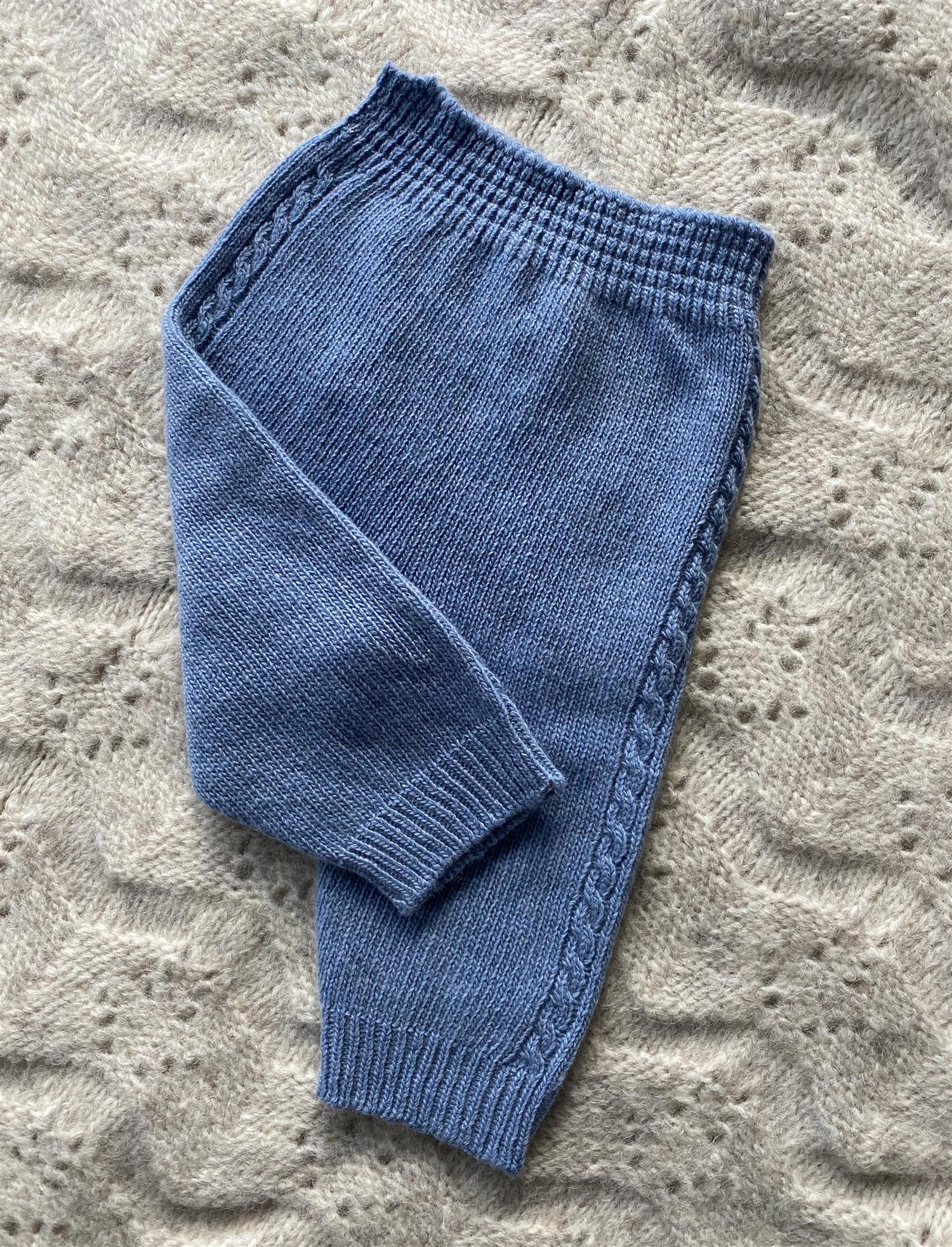 WEDOBLE Knitted Trousers,Wool Mellomblå