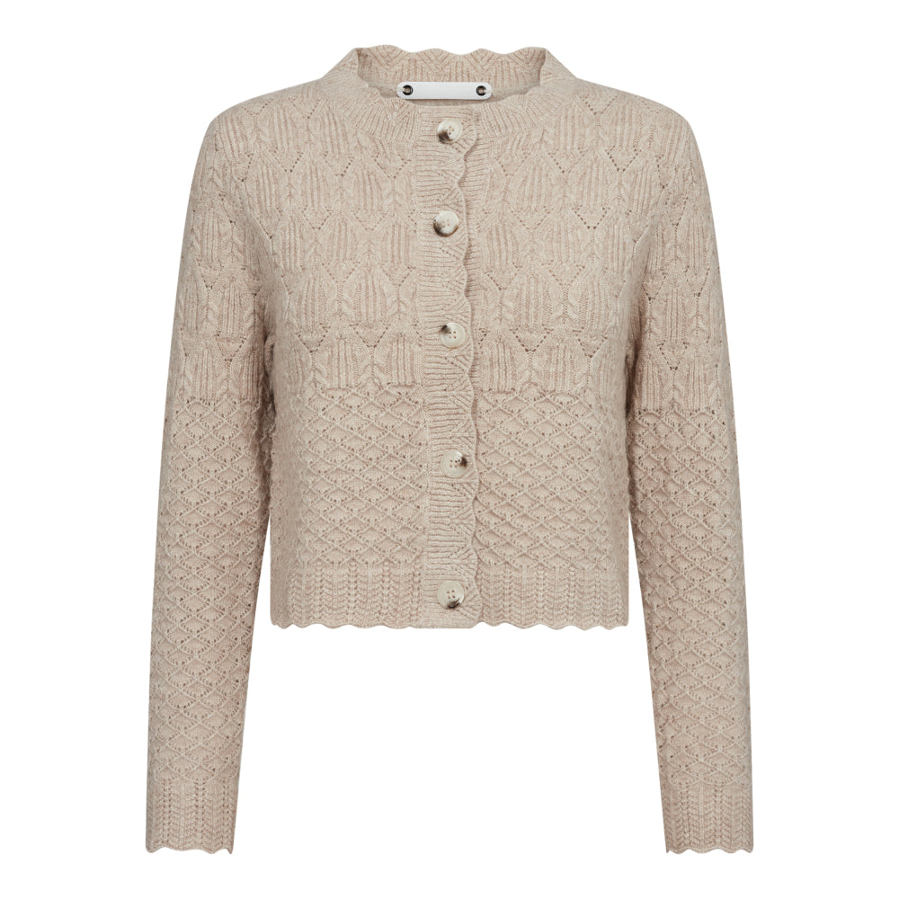 CO´ COUTURE Pointelle Cardigan Ice