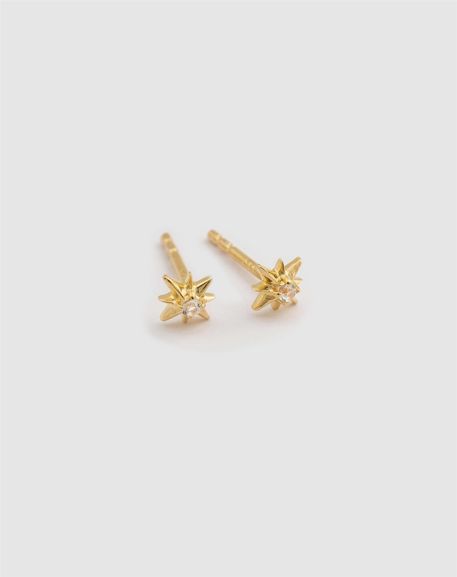 SYSTER P North Star Stud Earrings Gull