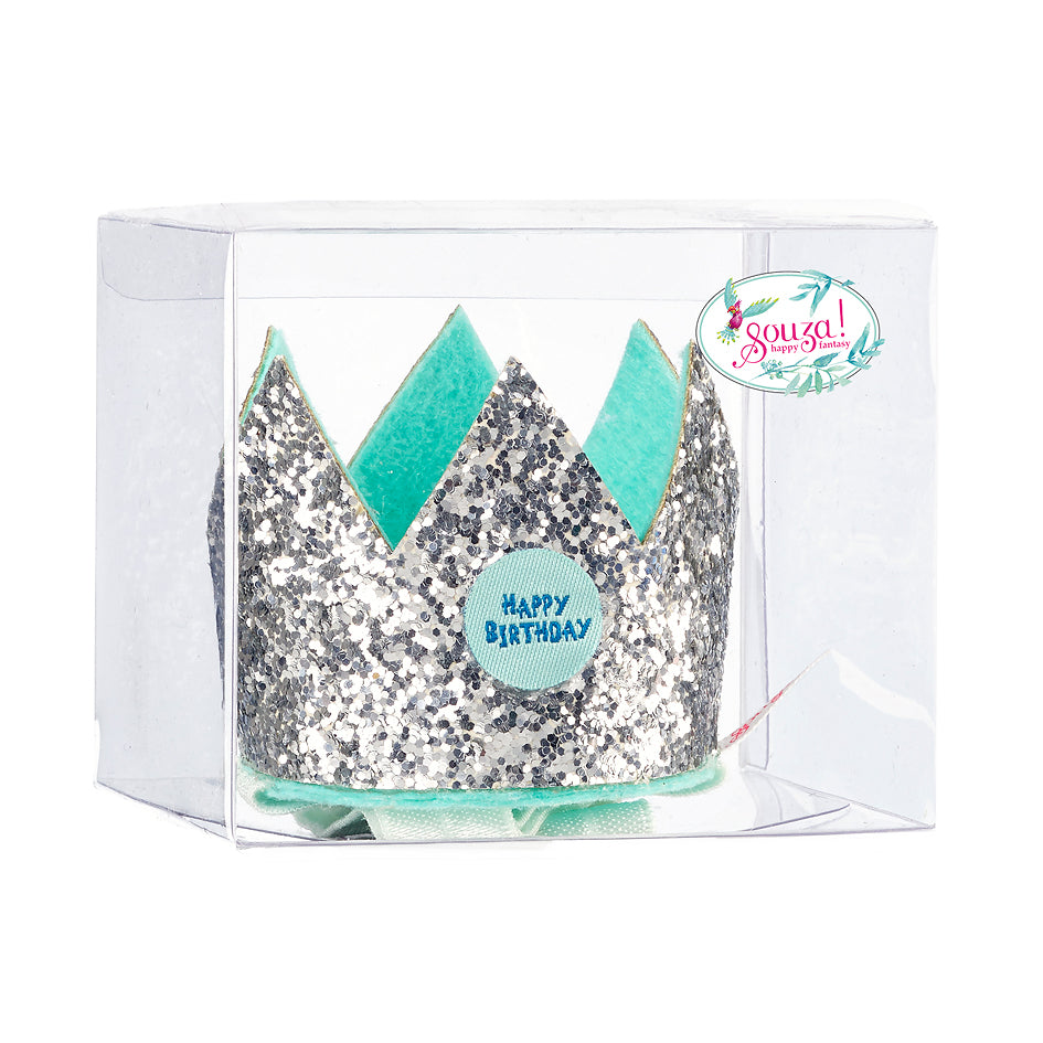 PHANINE SOUZA Birthday crown in giftbox Sølv