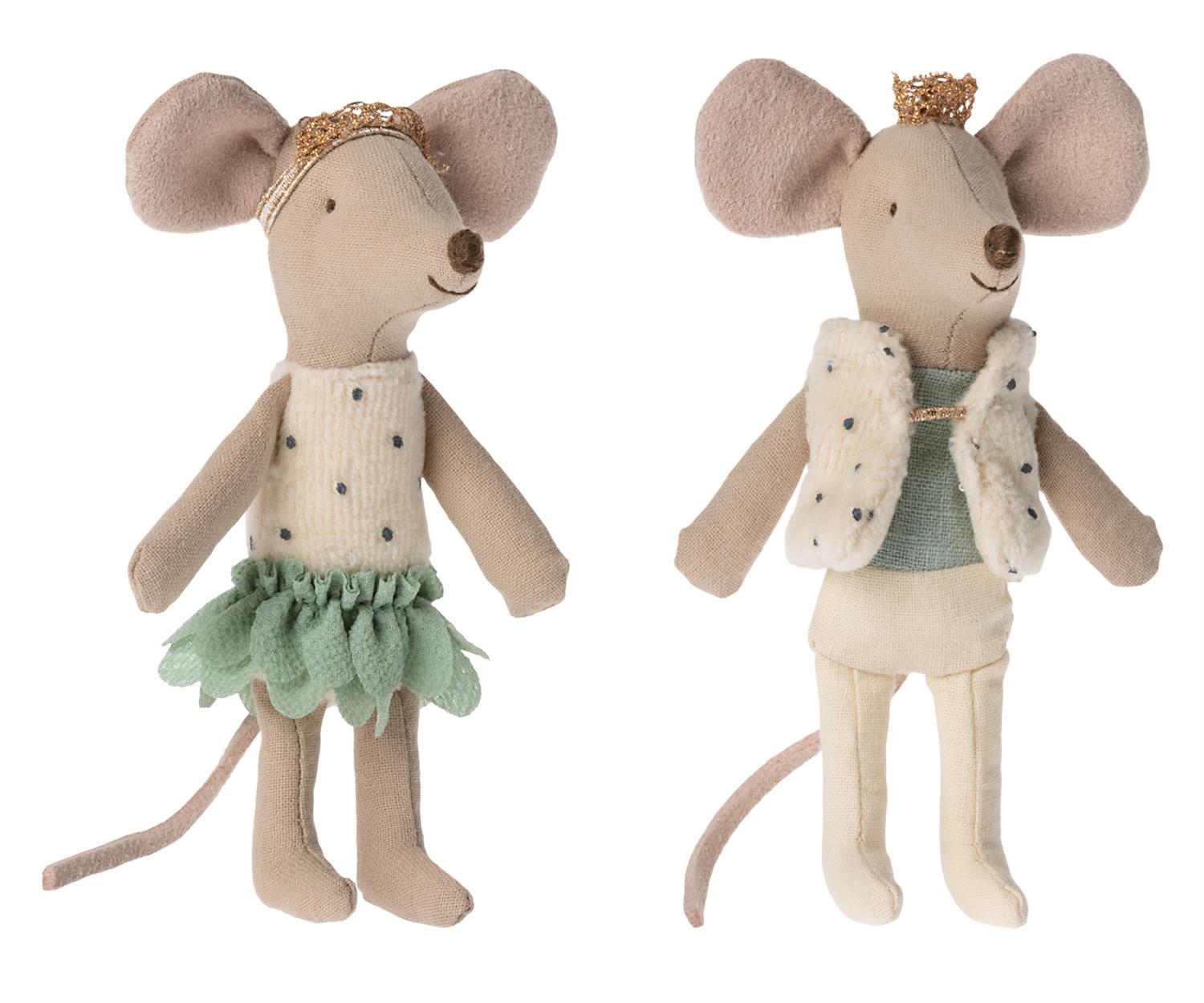 MAILEG Royal twins mice,Little sister and brother in box Multi