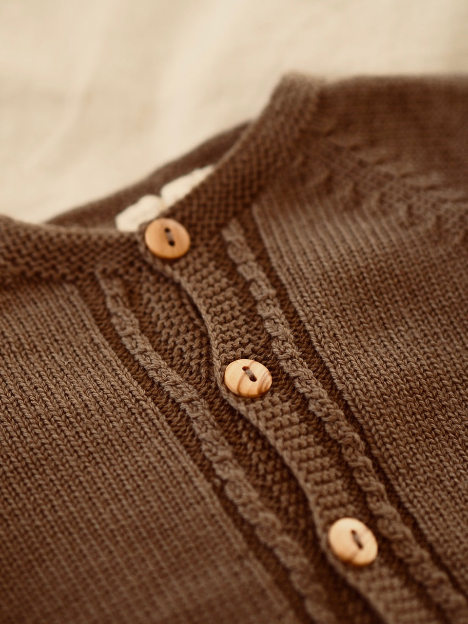 WEDOBLE Knitted Cardigan,Wool Brun