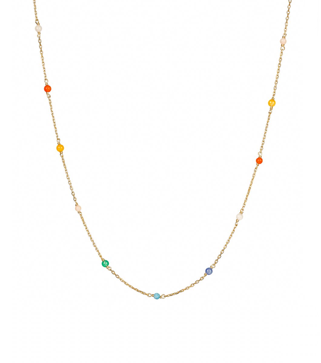 SYSTER P Santa Monica bead chain necklace Gull