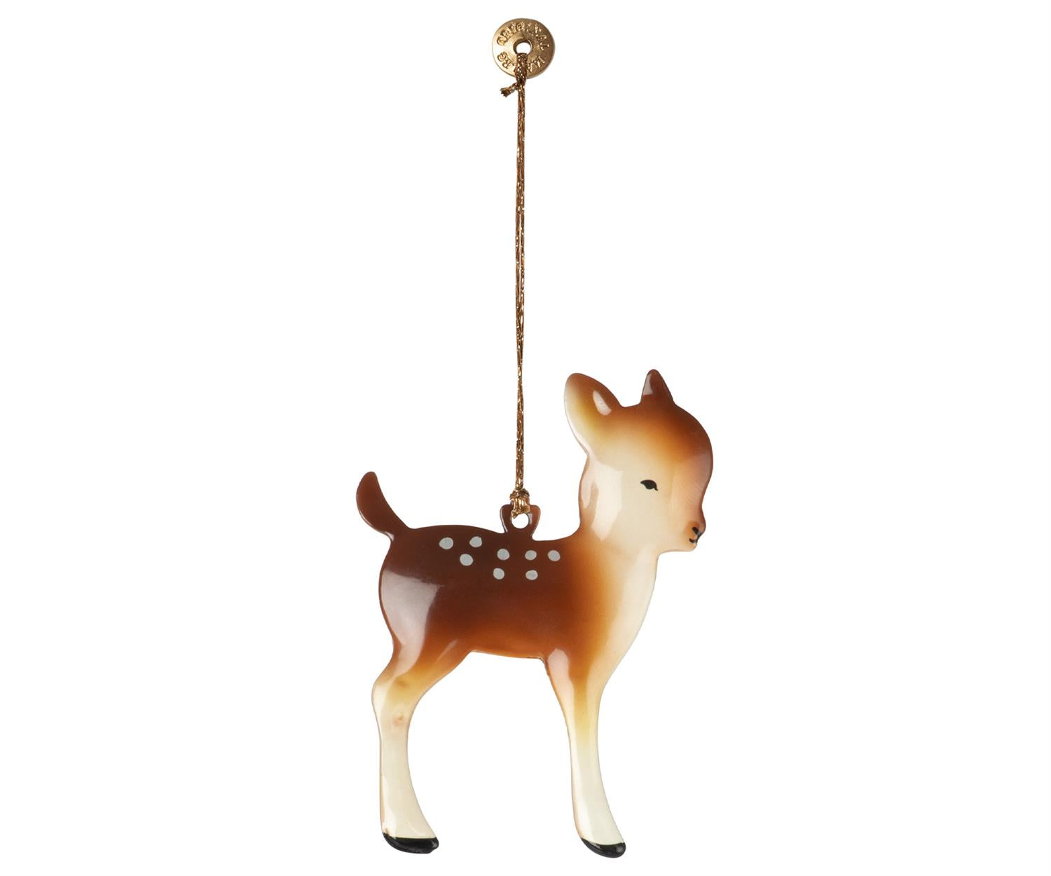 MAILEG Metal ornament, Bambi small Lysebrun