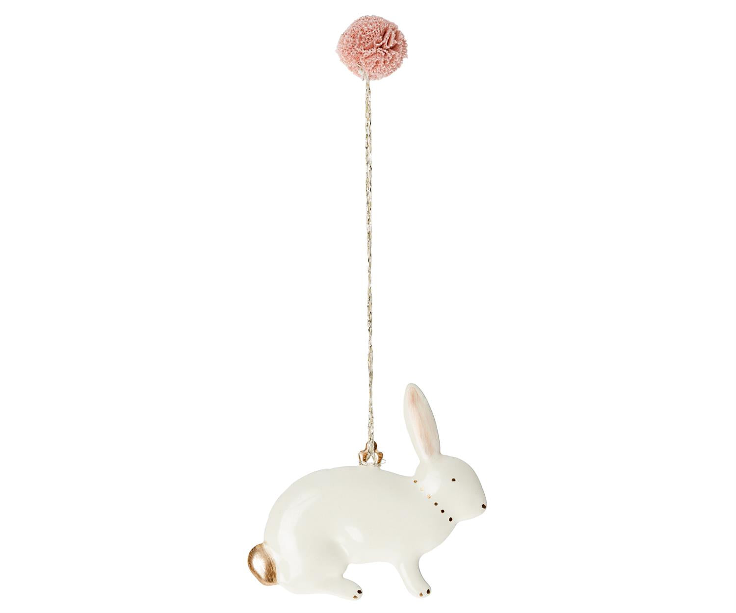 MAILEG Metal ornament,1stk. Bunny ass. Krem - Farmor Ingvarda